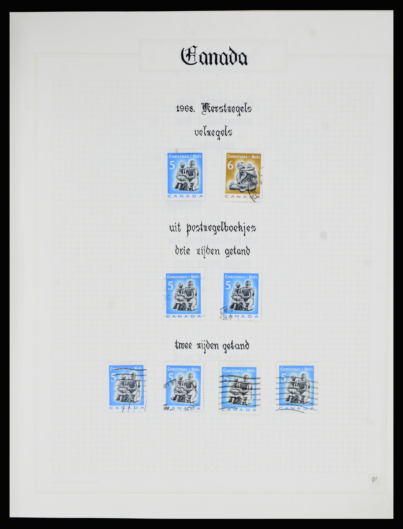 36386 091 - Postzegelverzameling 36386 Canada 1868-2000.