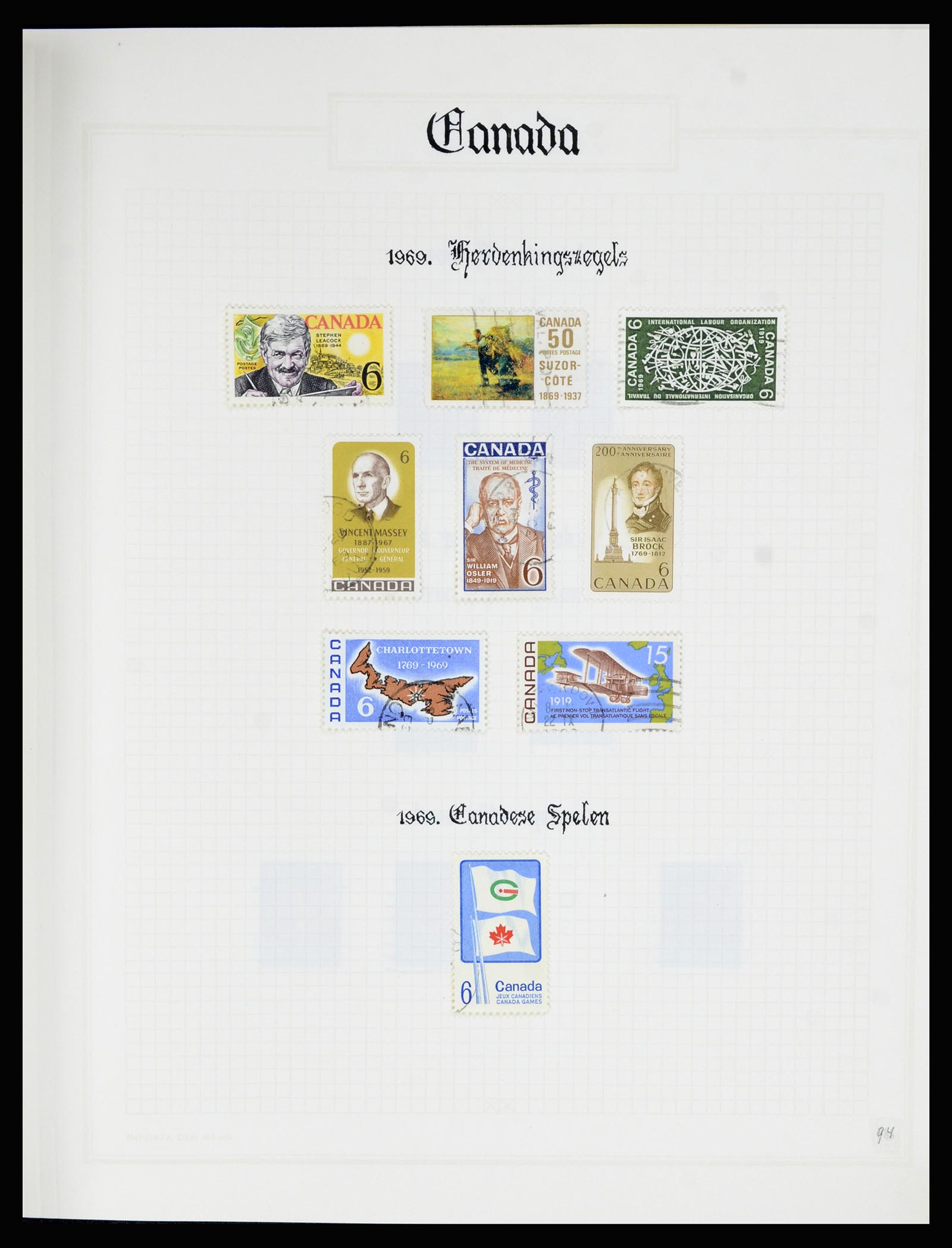 36386 094 - Postzegelverzameling 36386 Canada 1868-2000.