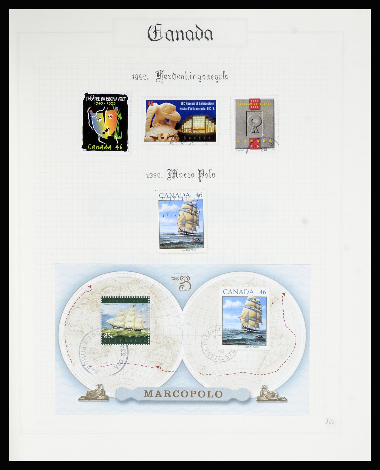 36386 386 - Postzegelverzameling 36386 Canada 1868-2000.
