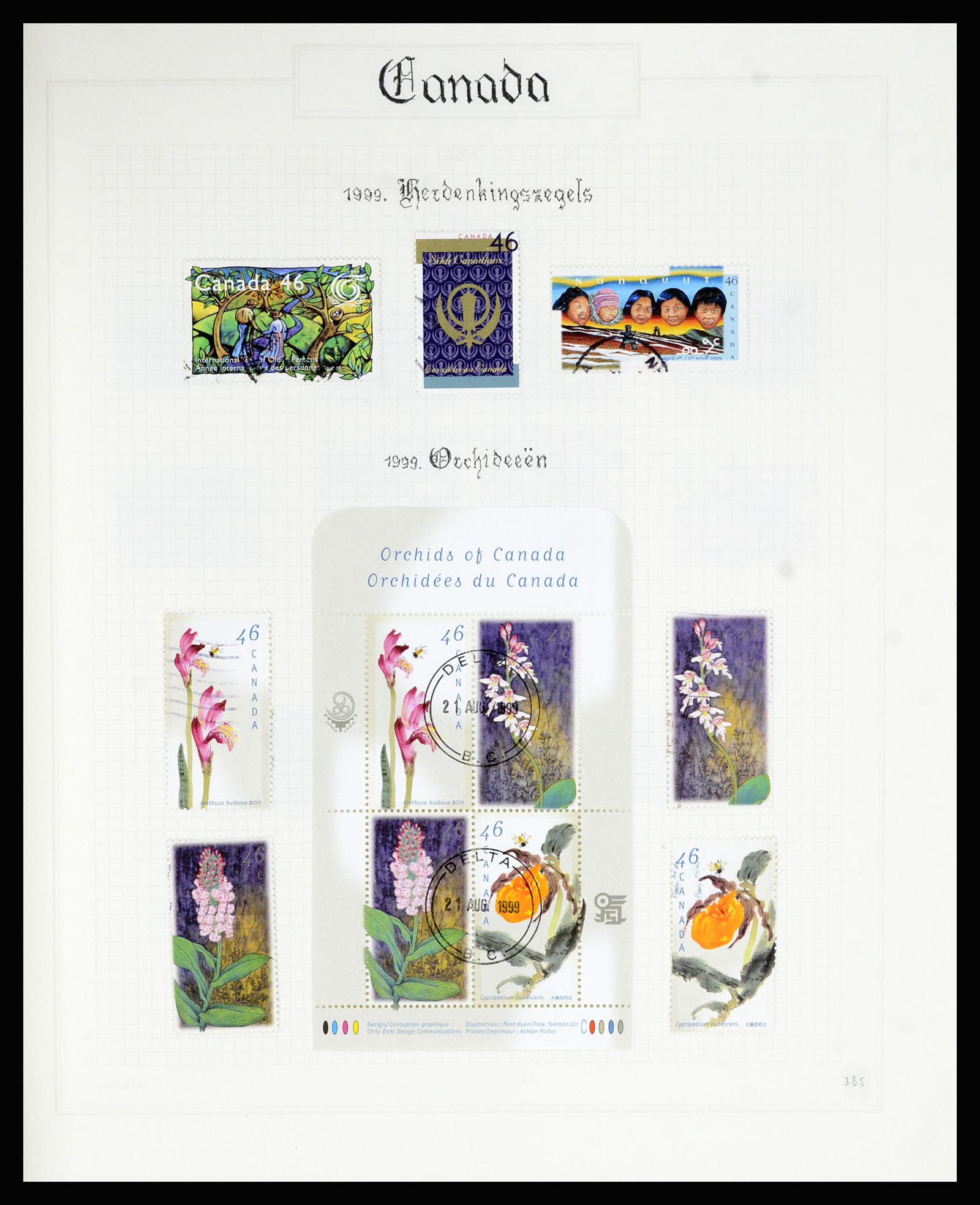 36386 388 - Postzegelverzameling 36386 Canada 1868-2000.
