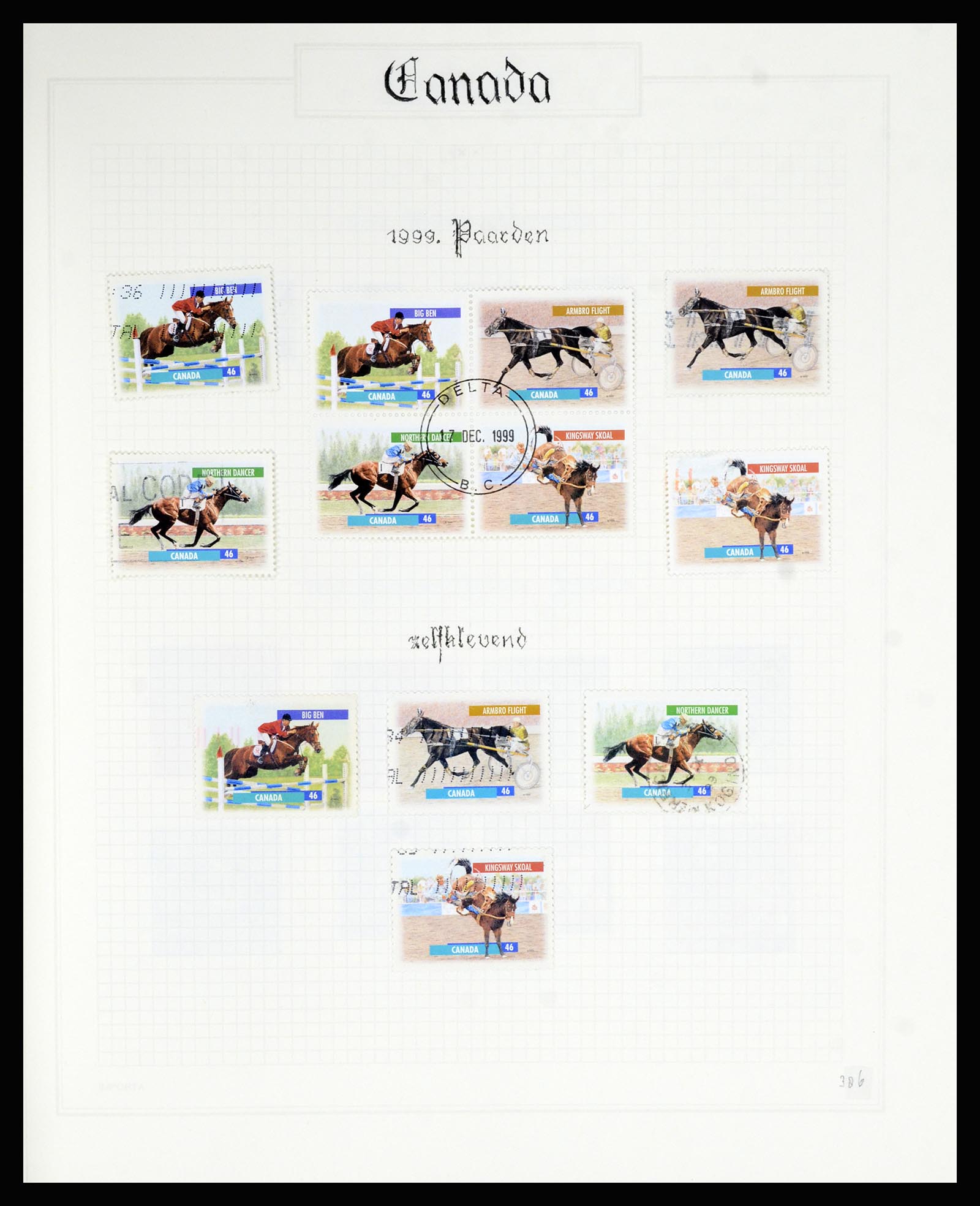 36386 389 - Postzegelverzameling 36386 Canada 1868-2000.