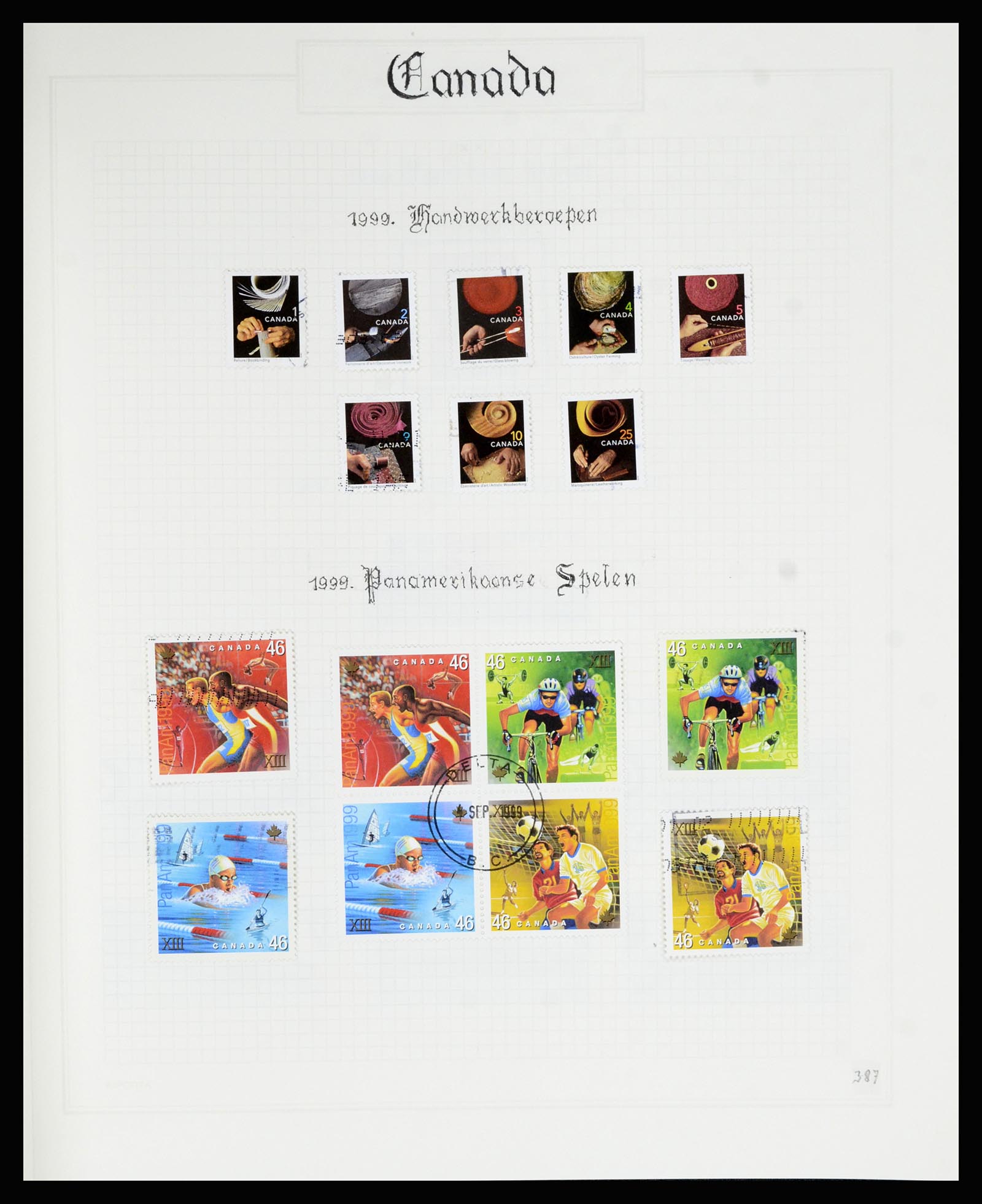 36386 390 - Postzegelverzameling 36386 Canada 1868-2000.