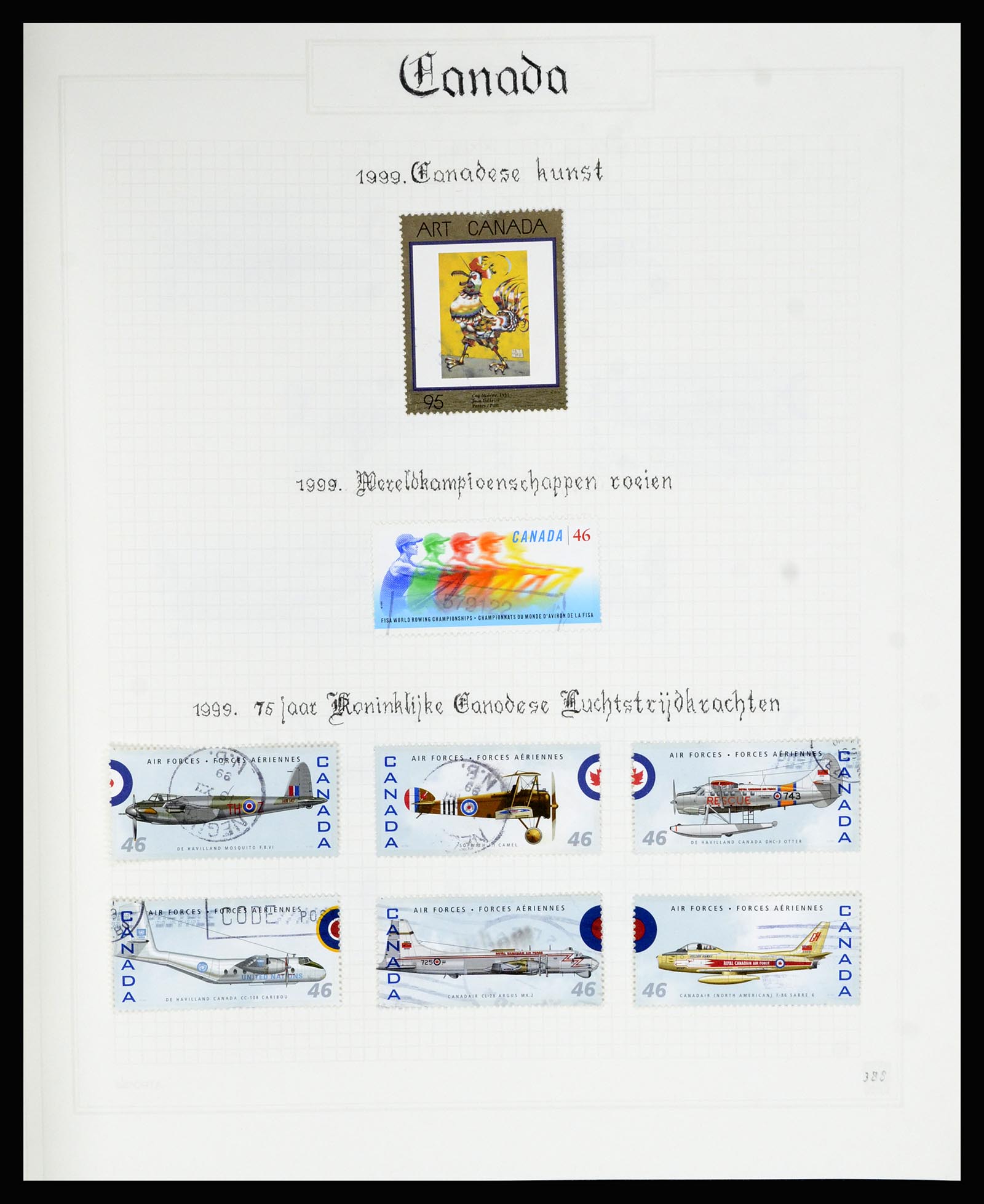 36386 391 - Postzegelverzameling 36386 Canada 1868-2000.
