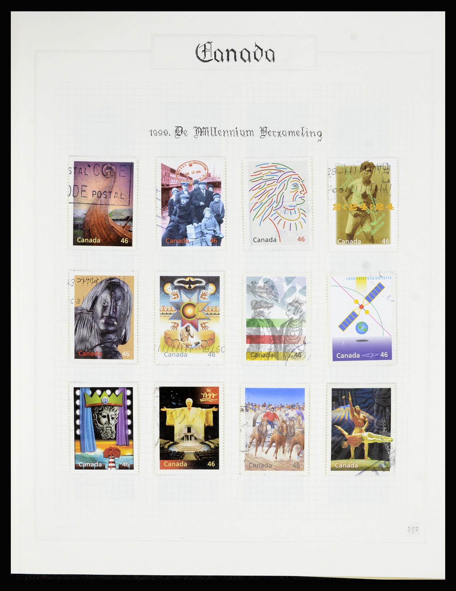 36386 395 - Postzegelverzameling 36386 Canada 1868-2000.