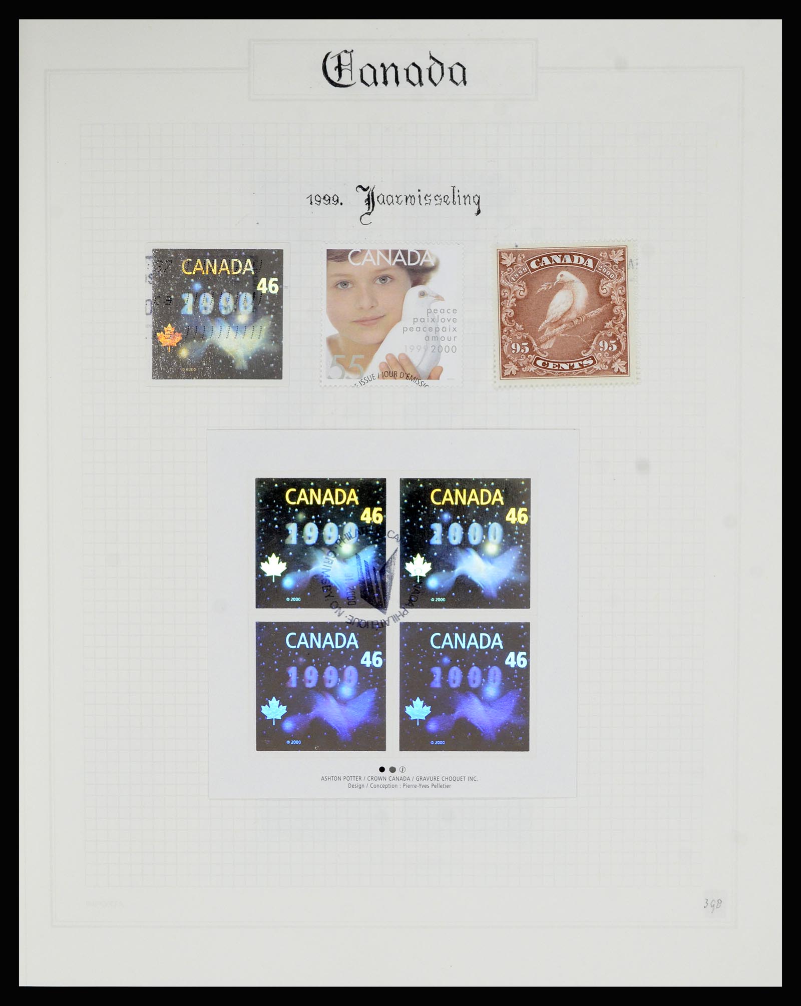 36386 401 - Postzegelverzameling 36386 Canada 1868-2000.