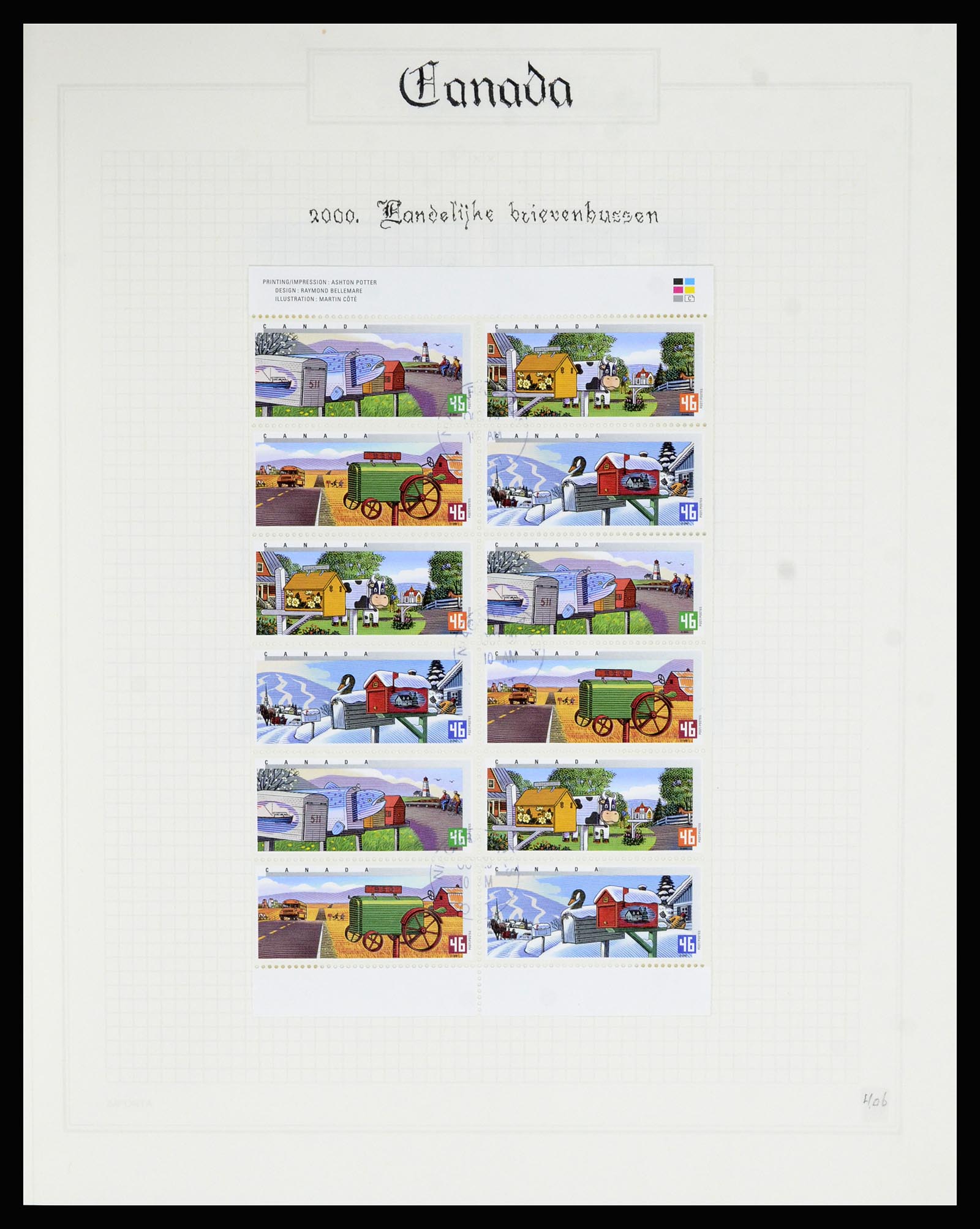 36386 409 - Postzegelverzameling 36386 Canada 1868-2000.
