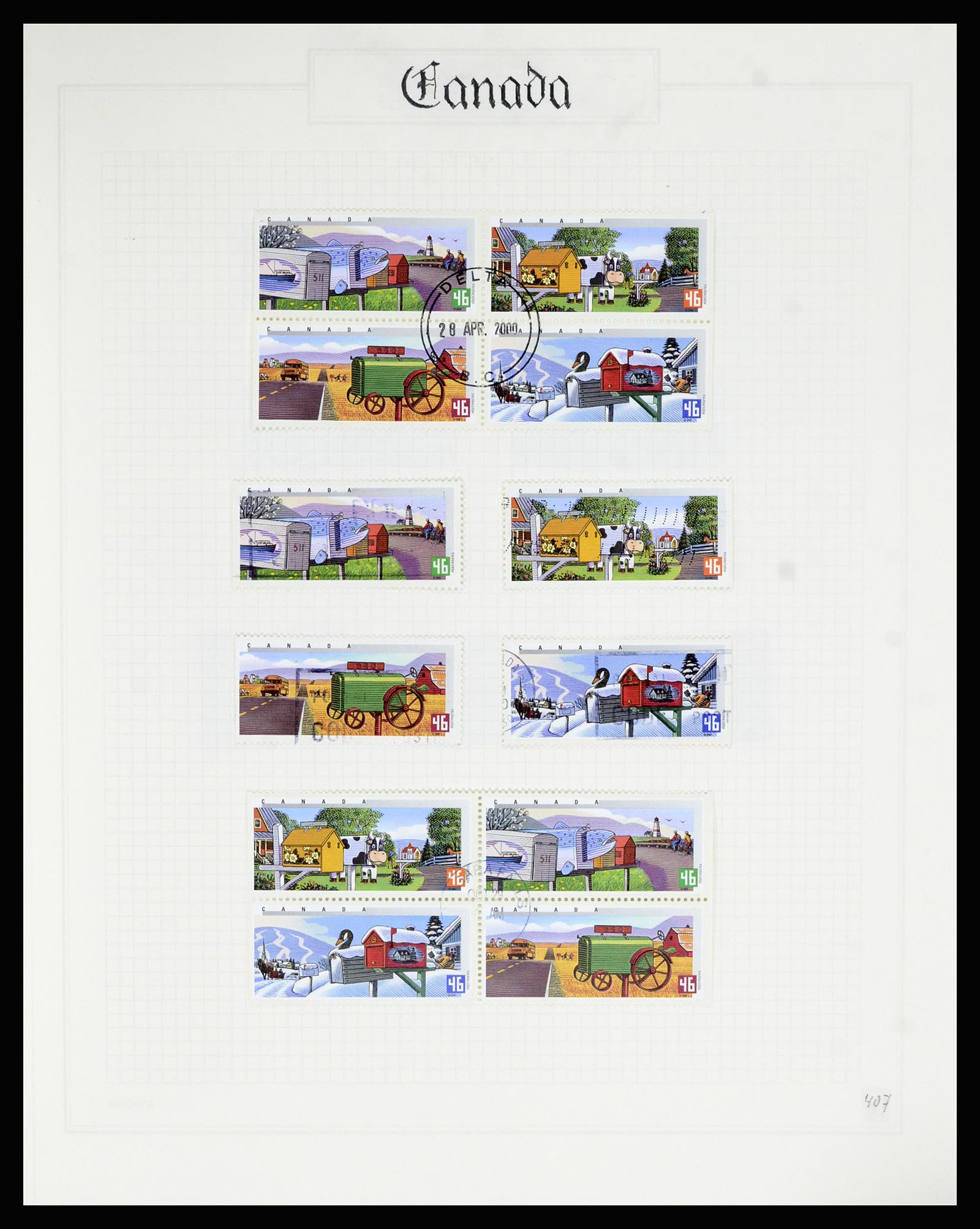 36386 410 - Postzegelverzameling 36386 Canada 1868-2000.