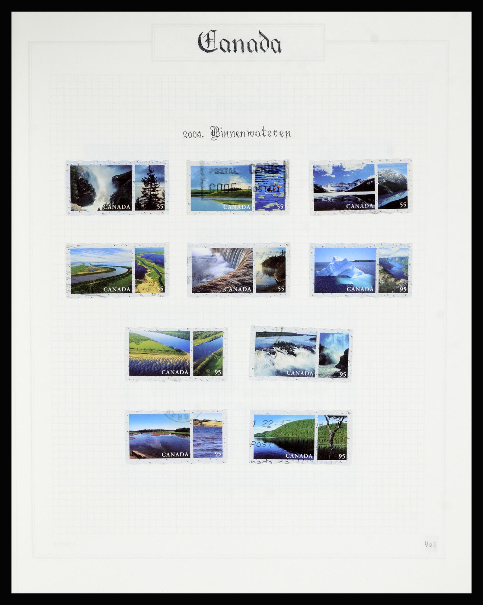 36386 412 - Postzegelverzameling 36386 Canada 1868-2000.