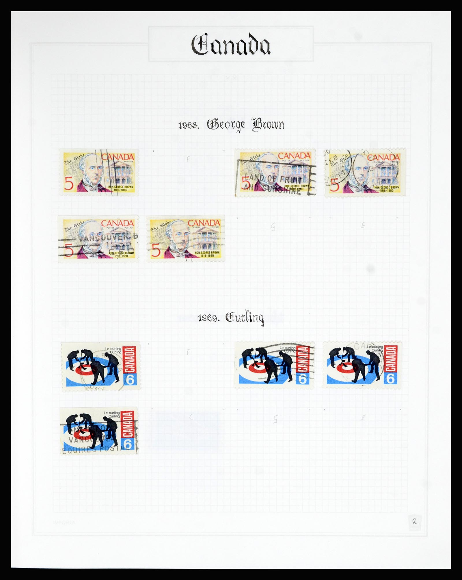 36386 419 - Postzegelverzameling 36386 Canada 1868-2000.