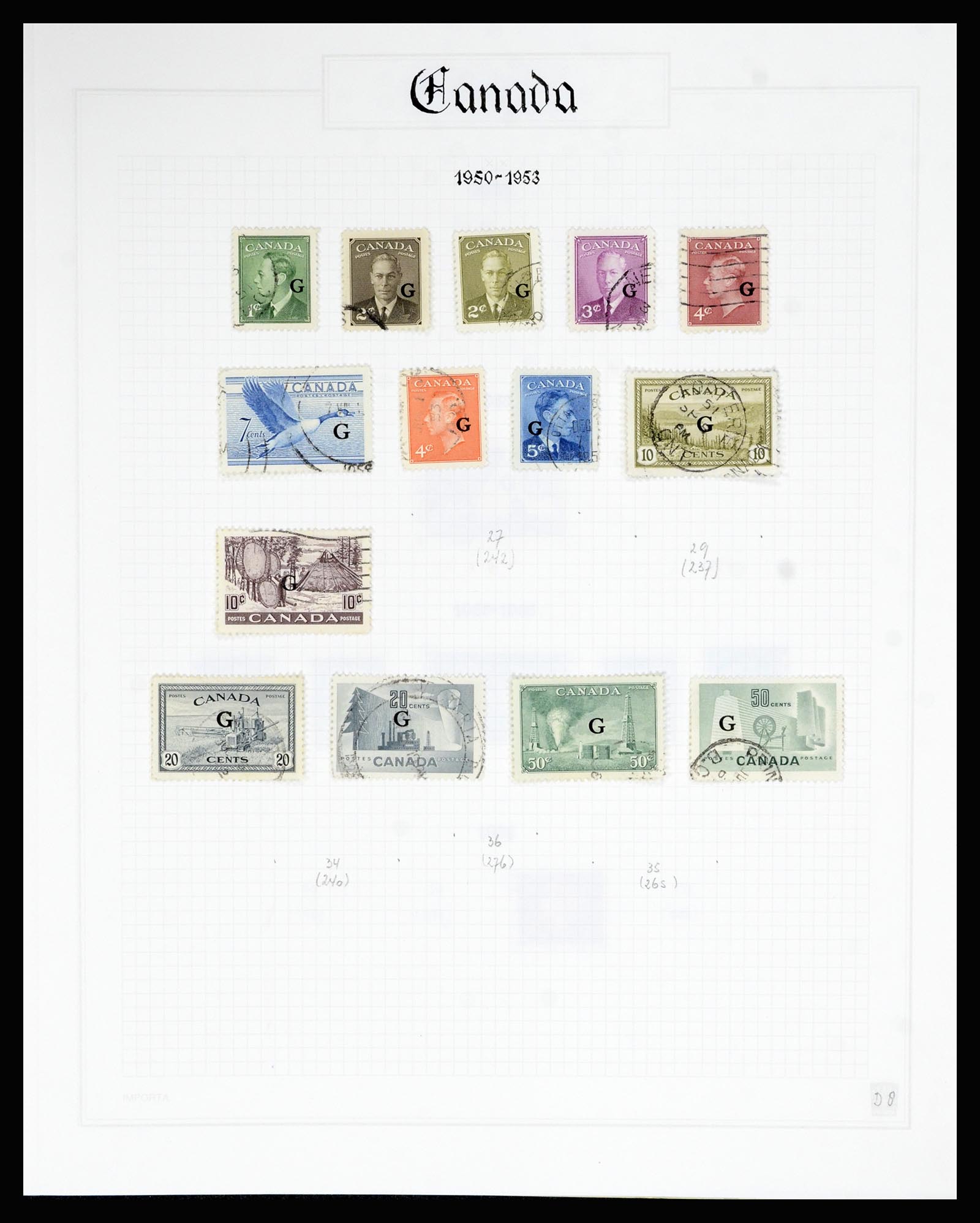 36386 438 - Stamp collection 36386 Canada 1868-2000.