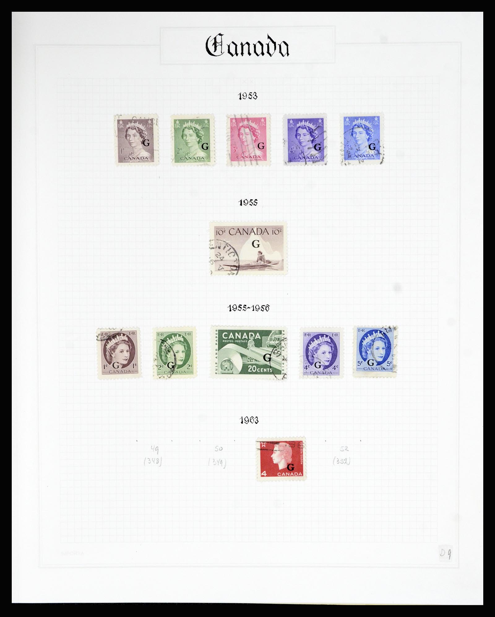 36386 439 - Postzegelverzameling 36386 Canada 1868-2000.