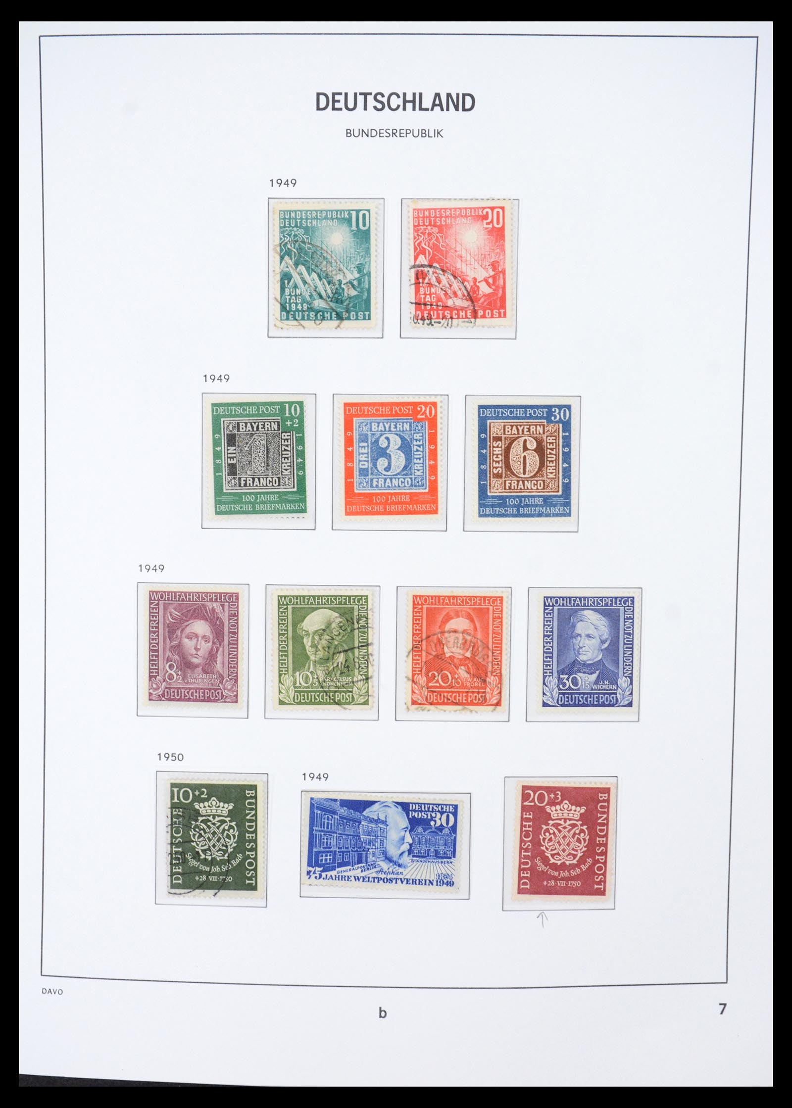 36387 001 - Stamp collection 36387 Bundespost 1949-2007.