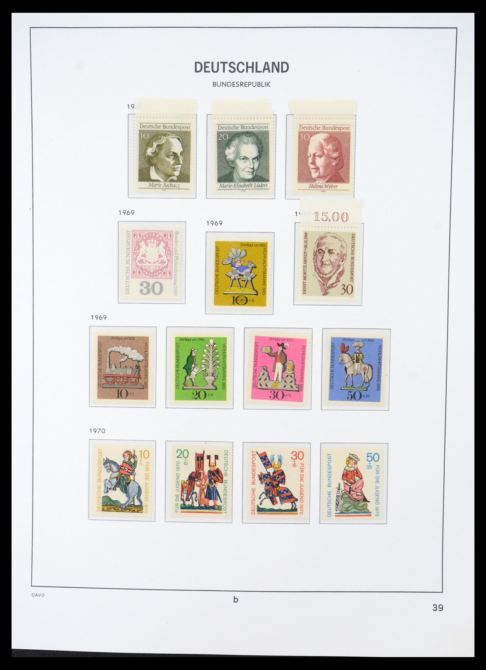 36387 040 - Stamp collection 36387 Bundespost 1949-2007.
