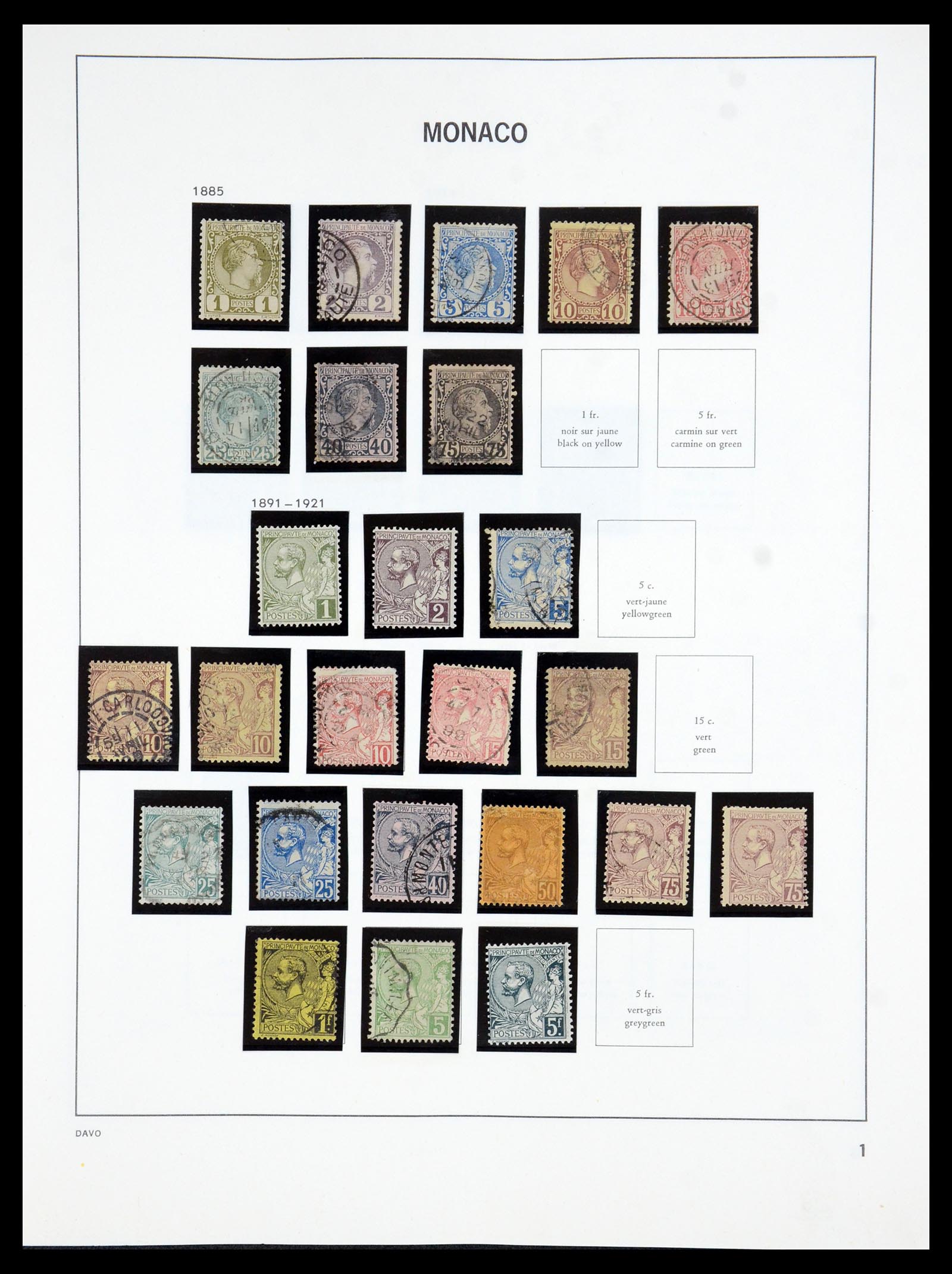 36389 001 - Postzegelverzameling 36389 Monaco 1885-2005.