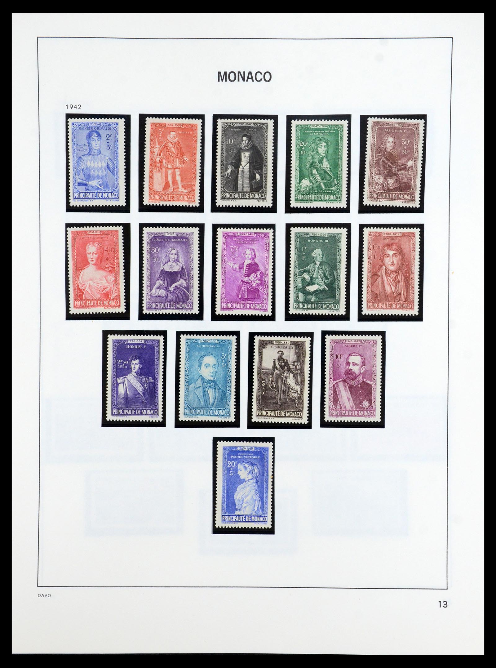 36389 013 - Postzegelverzameling 36389 Monaco 1885-2005.