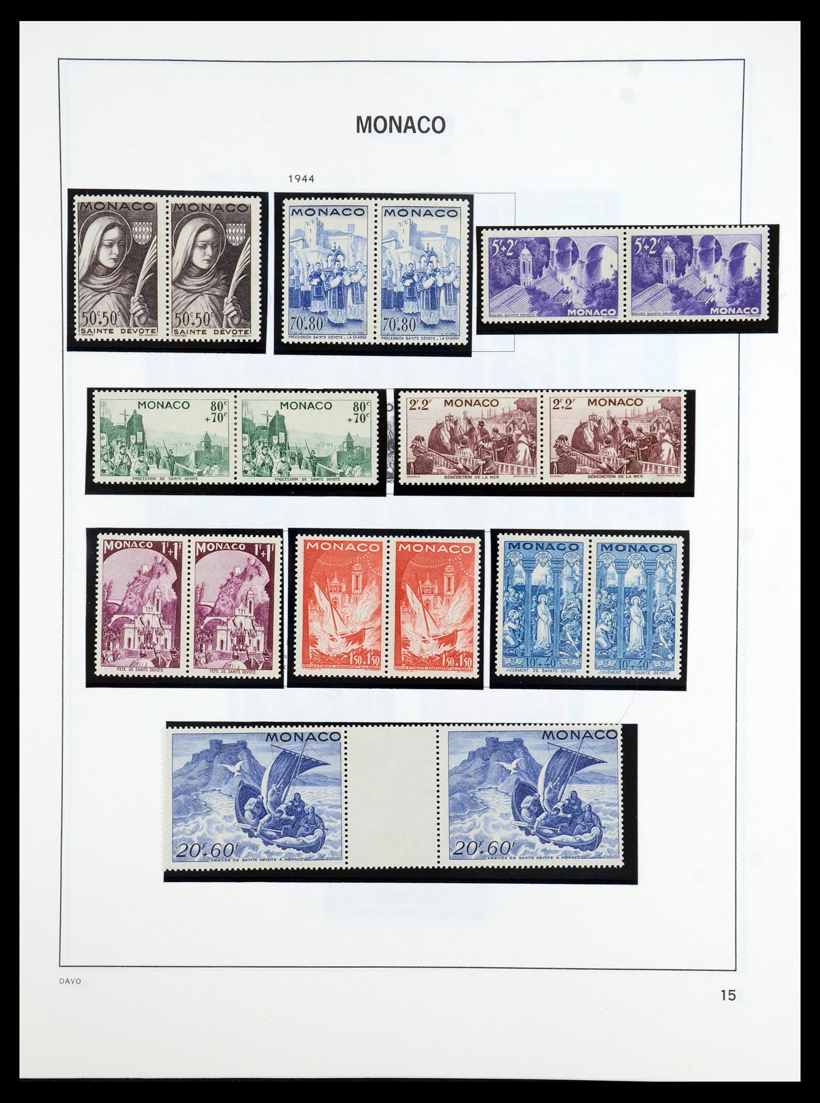 36389 015 - Postzegelverzameling 36389 Monaco 1885-2005.