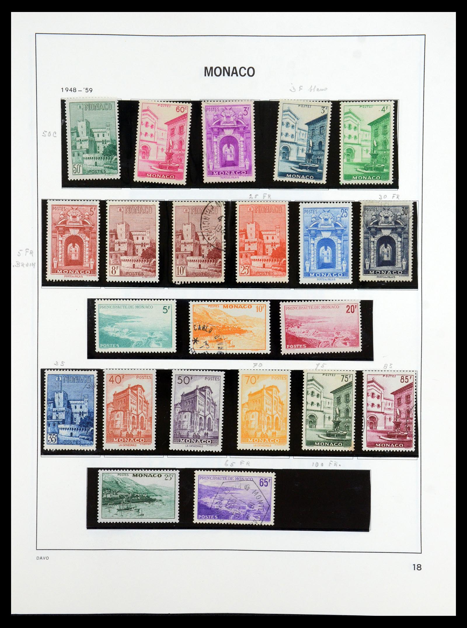 36389 018 - Postzegelverzameling 36389 Monaco 1885-2005.