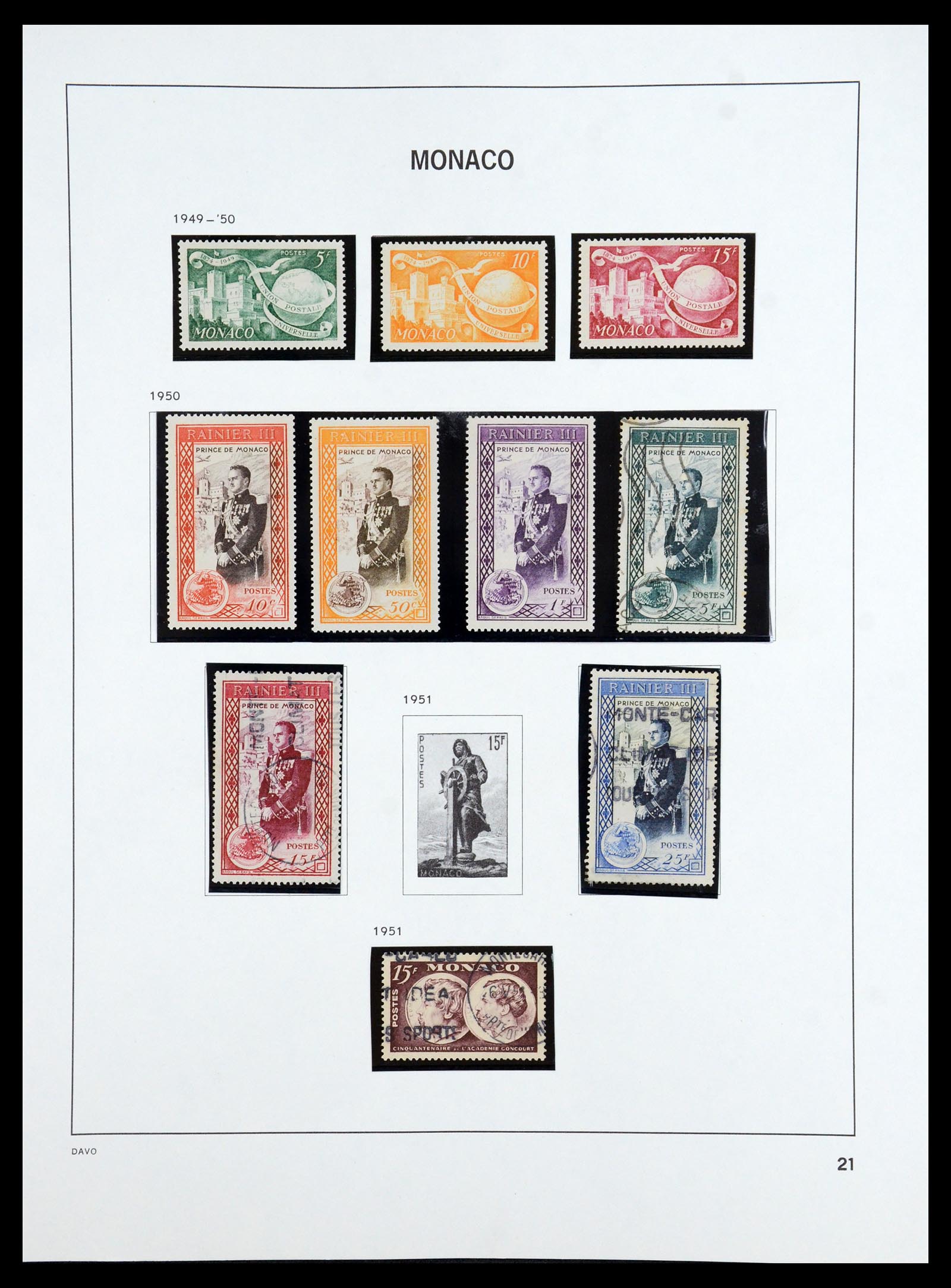 36389 021 - Postzegelverzameling 36389 Monaco 1885-2005.