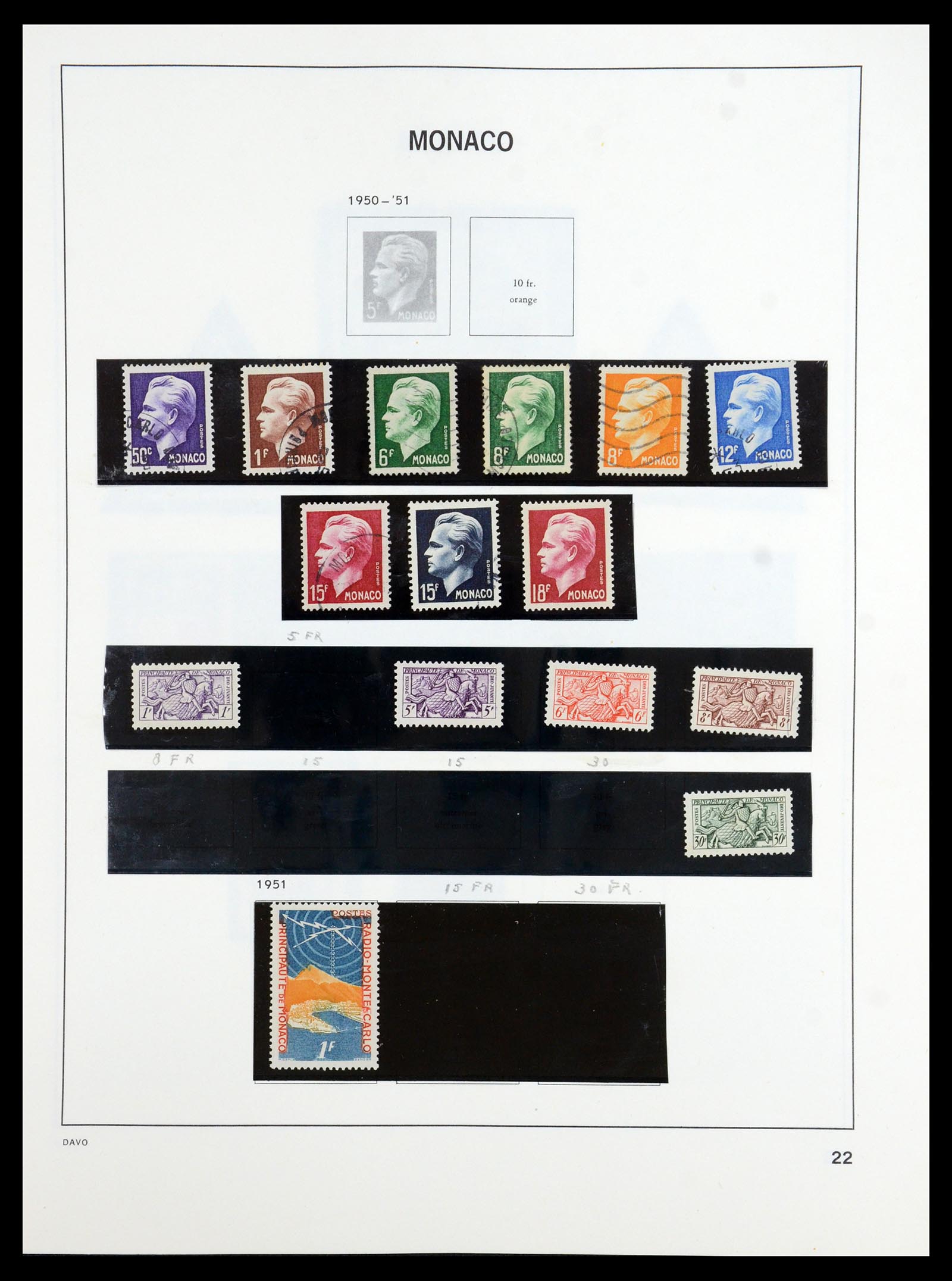 36389 022 - Postzegelverzameling 36389 Monaco 1885-2005.