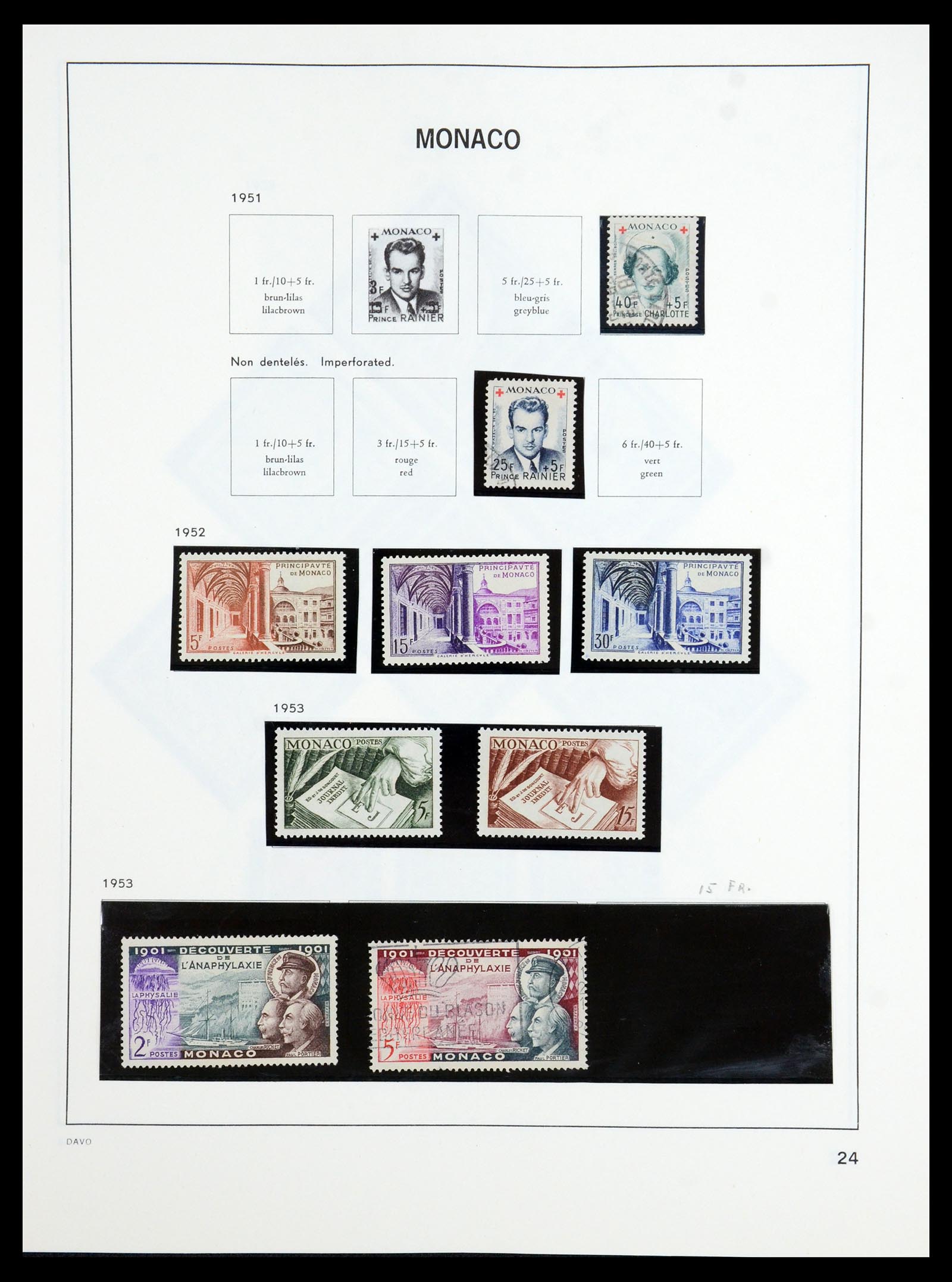 36389 024 - Postzegelverzameling 36389 Monaco 1885-2005.