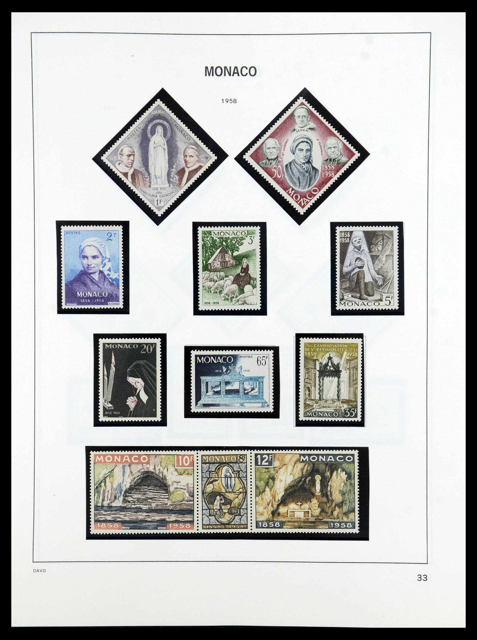 36389 033 - Postzegelverzameling 36389 Monaco 1885-2005.
