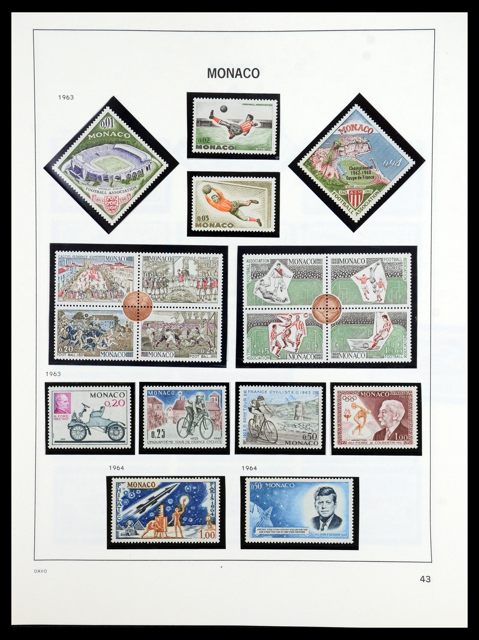 36389 044 - Postzegelverzameling 36389 Monaco 1885-2005.