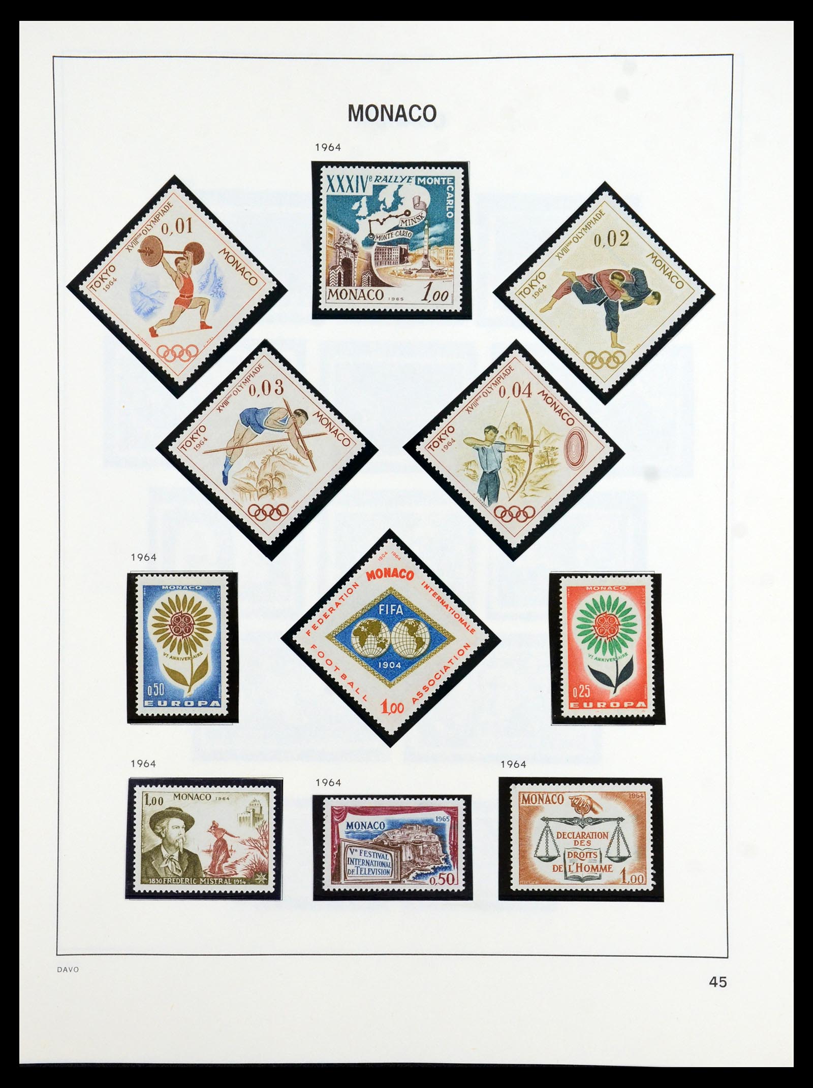 36389 046 - Postzegelverzameling 36389 Monaco 1885-2005.