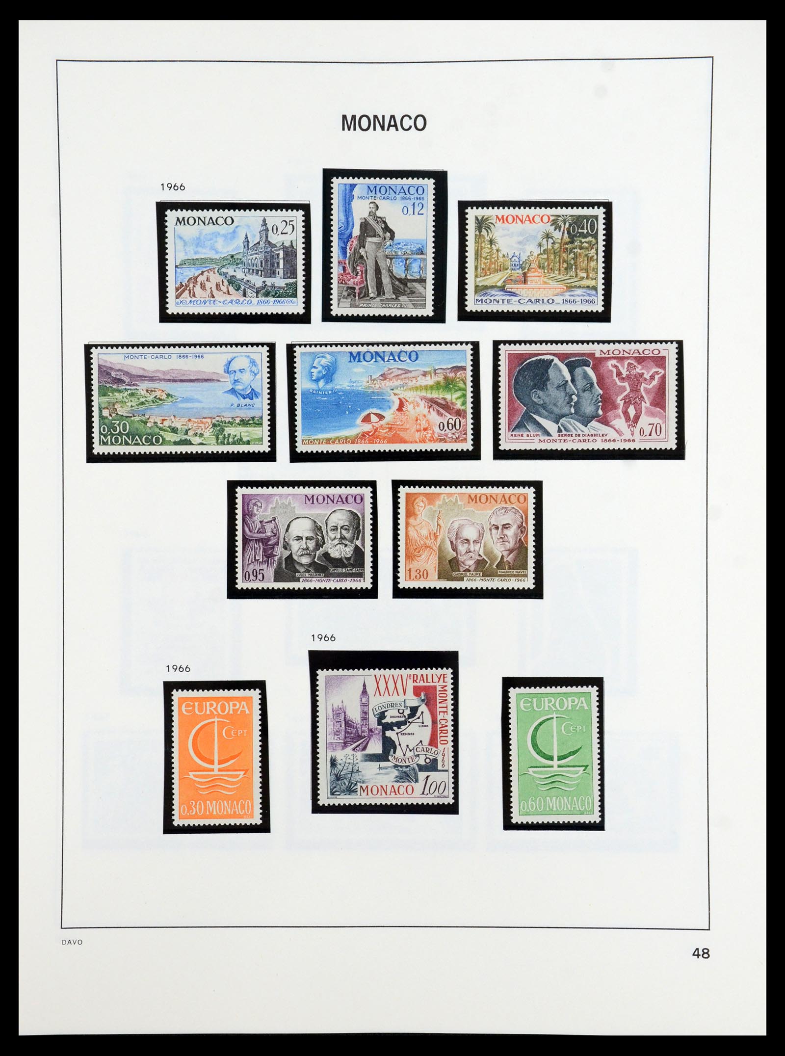 36389 049 - Postzegelverzameling 36389 Monaco 1885-2005.