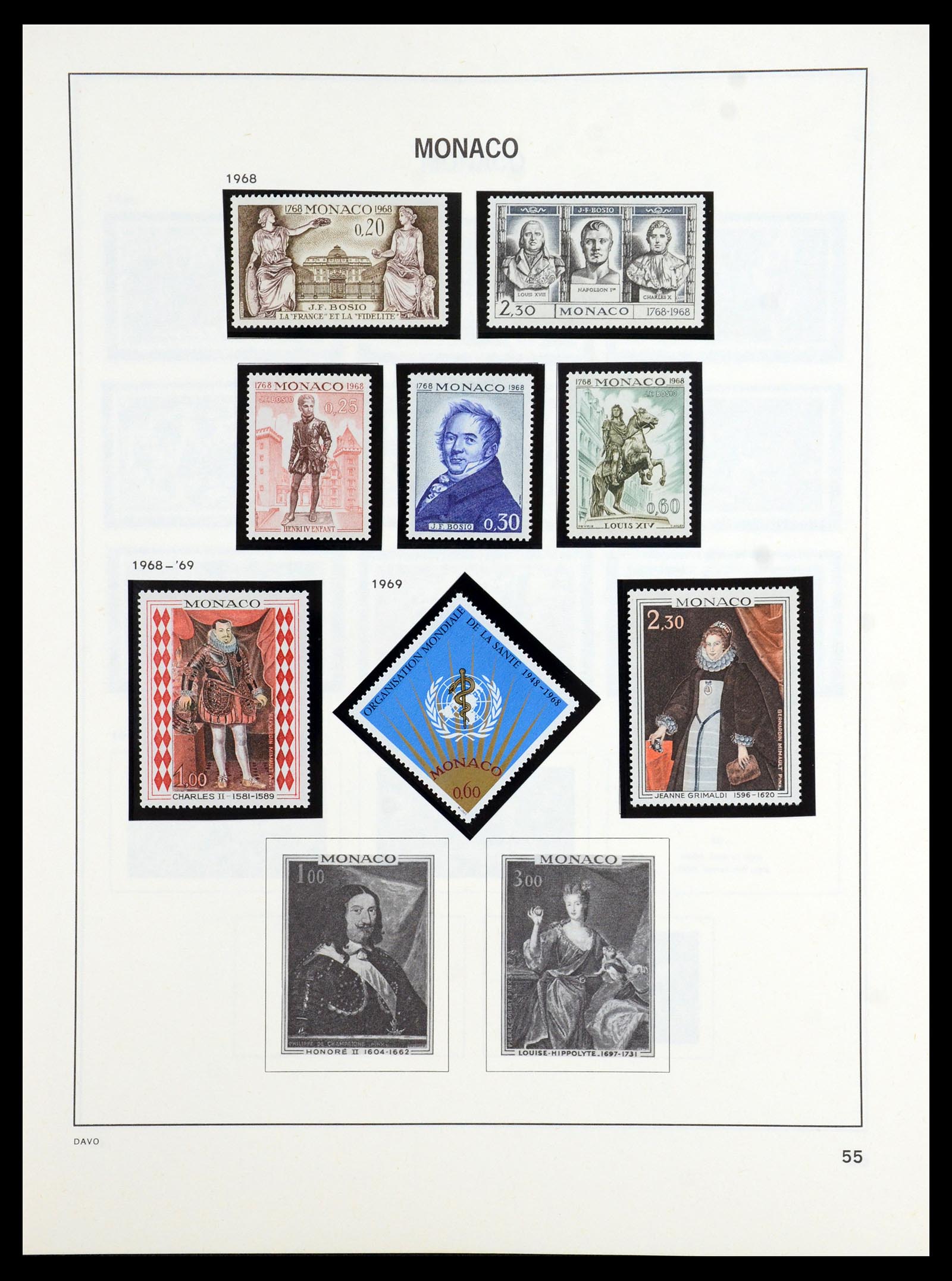36389 056 - Postzegelverzameling 36389 Monaco 1885-2005.