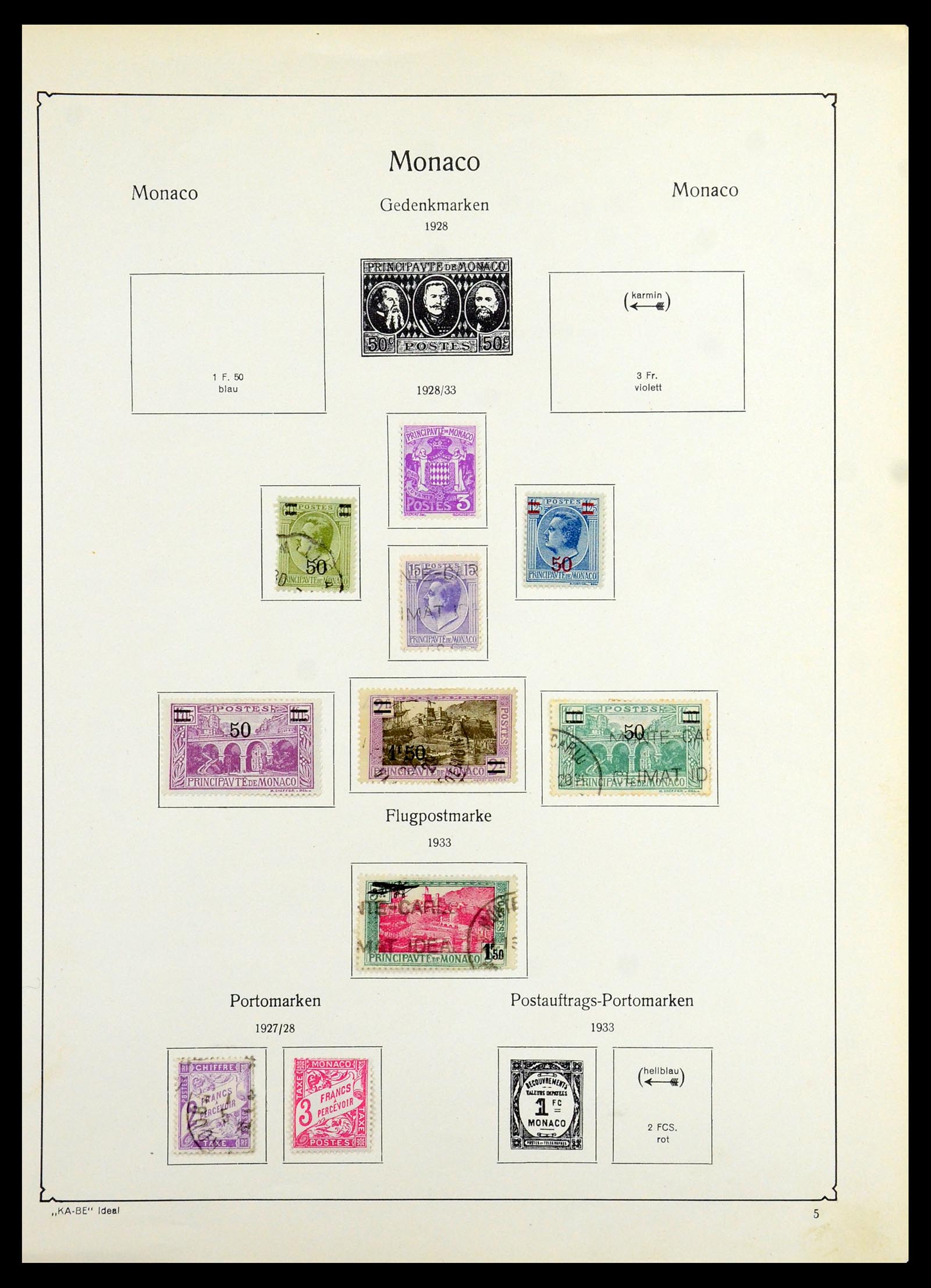 36389 094 - Postzegelverzameling 36389 Monaco 1885-2005.