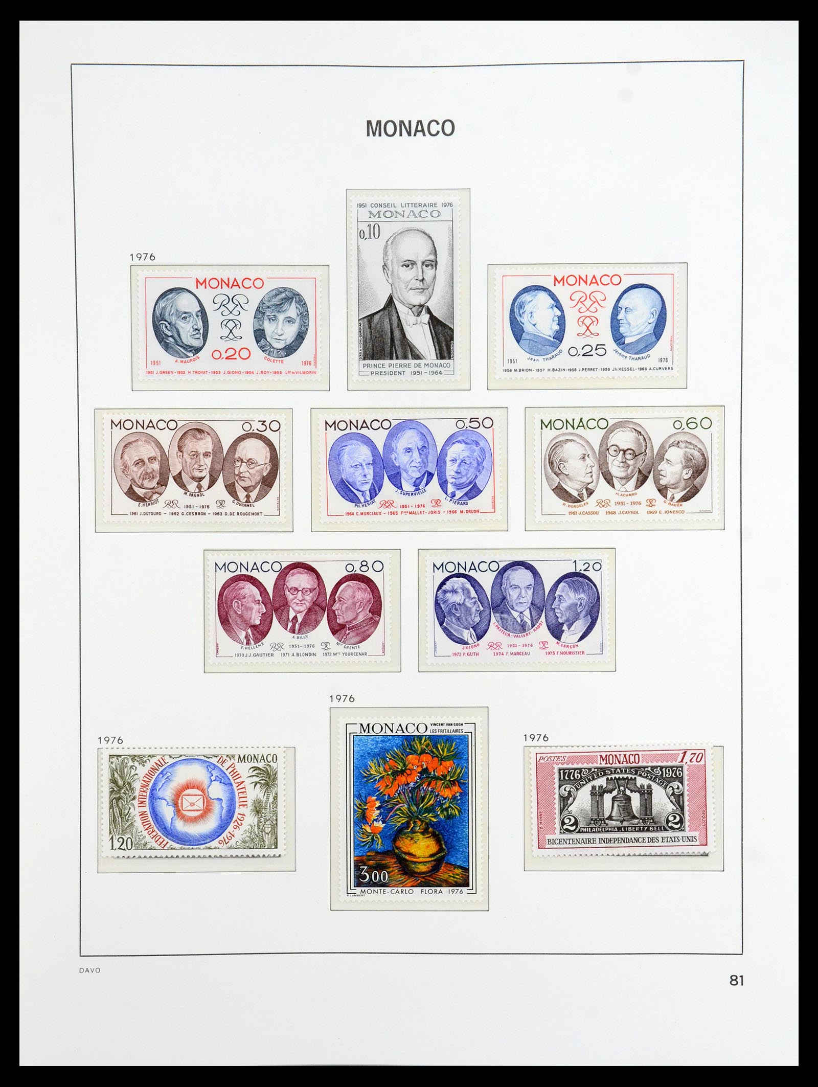 36389 099 - Postzegelverzameling 36389 Monaco 1885-2005.