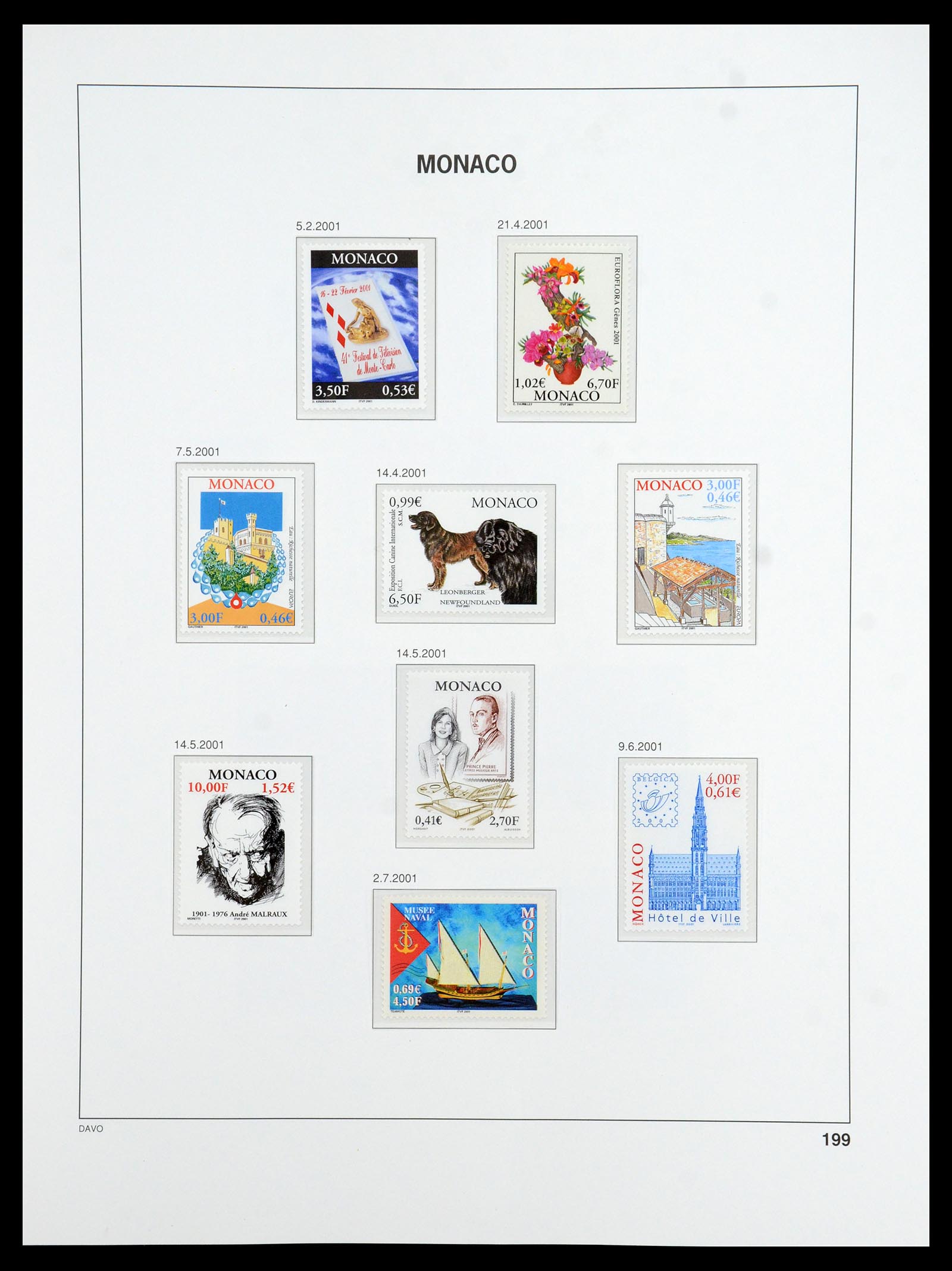 36389 261 - Postzegelverzameling 36389 Monaco 1885-2005.