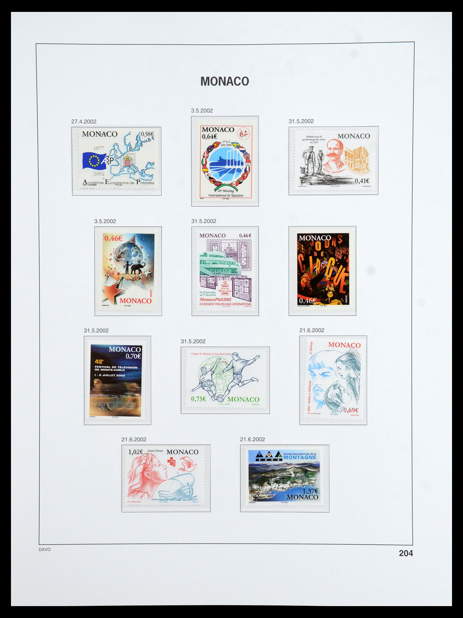 36389 266 - Postzegelverzameling 36389 Monaco 1885-2005.