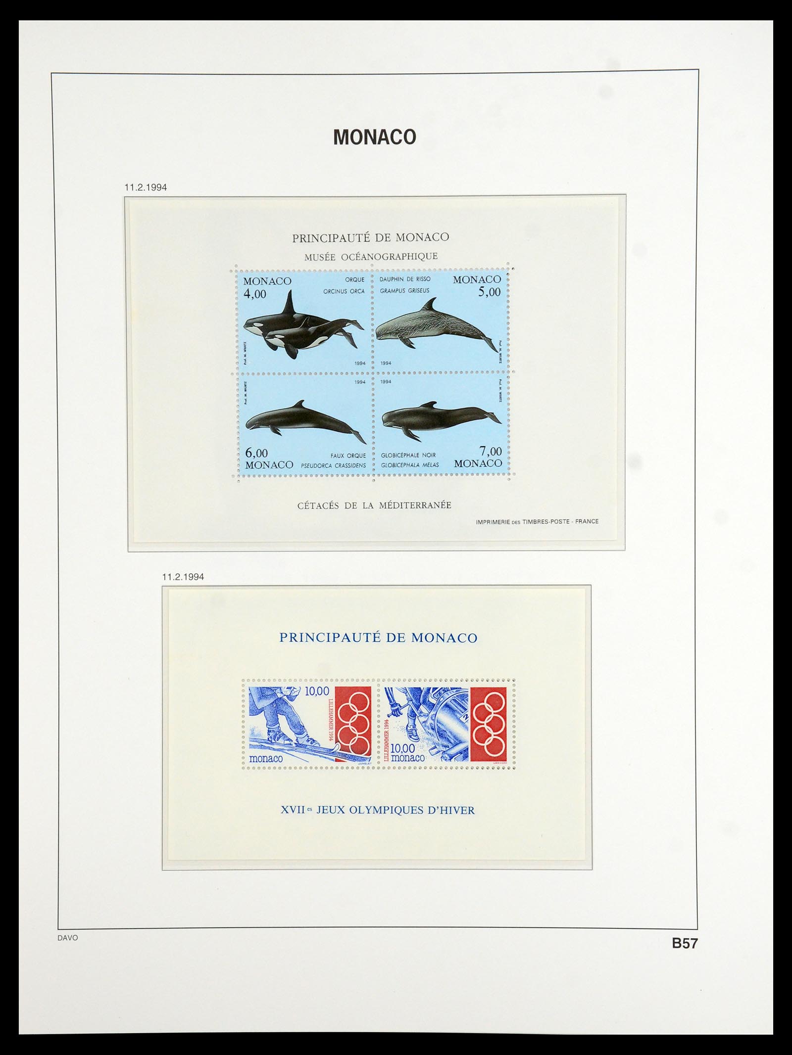 36389 289 - Postzegelverzameling 36389 Monaco 1885-2005.