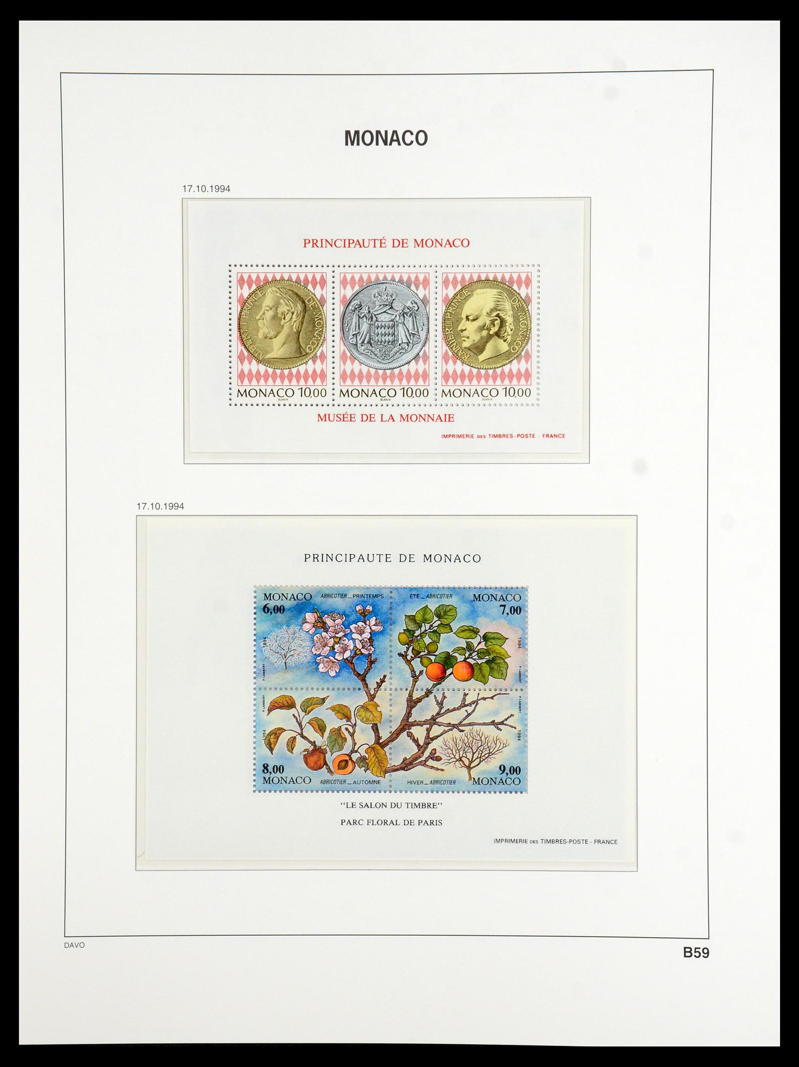 36389 291 - Postzegelverzameling 36389 Monaco 1885-2005.