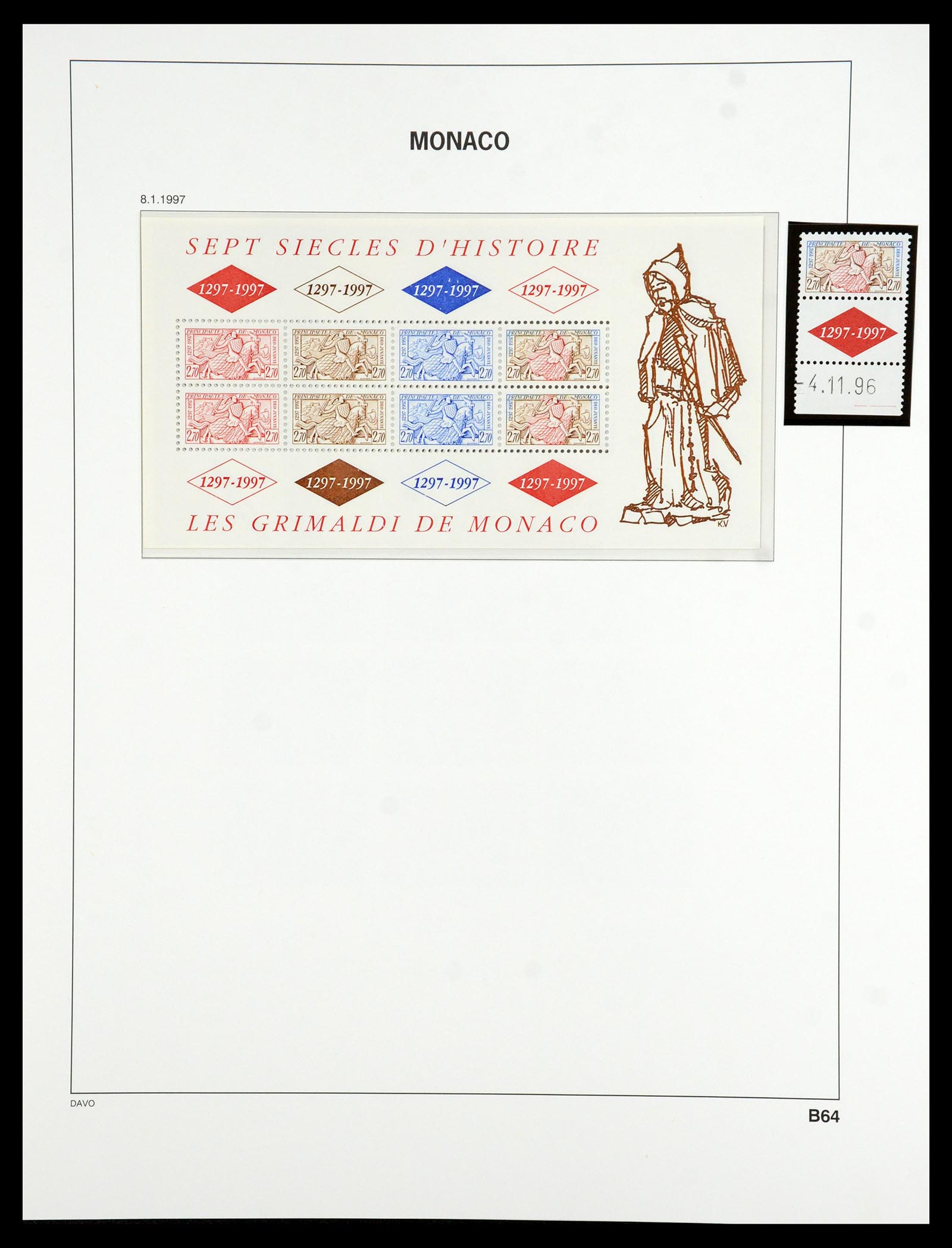 36389 296 - Postzegelverzameling 36389 Monaco 1885-2005.