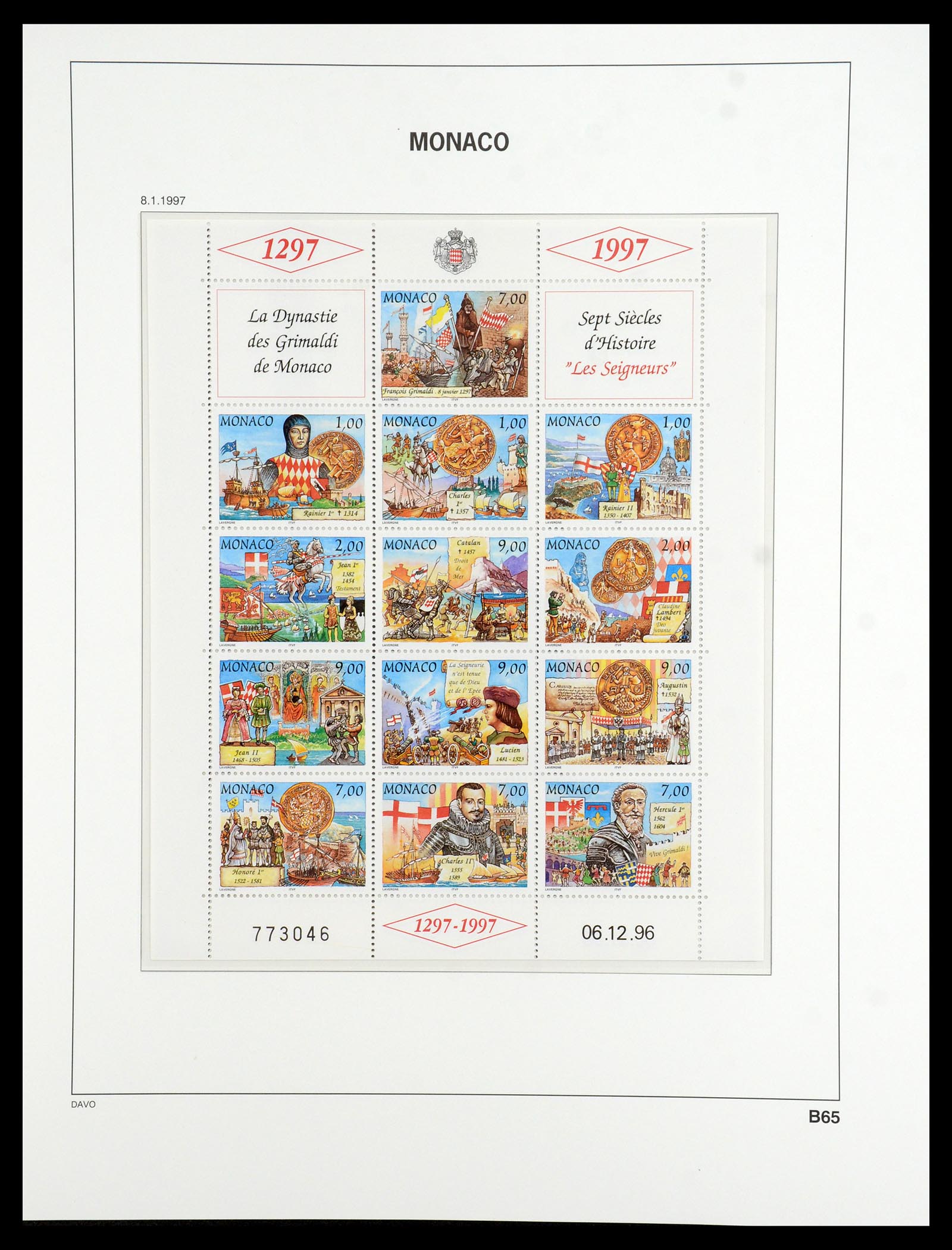 36389 297 - Postzegelverzameling 36389 Monaco 1885-2005.