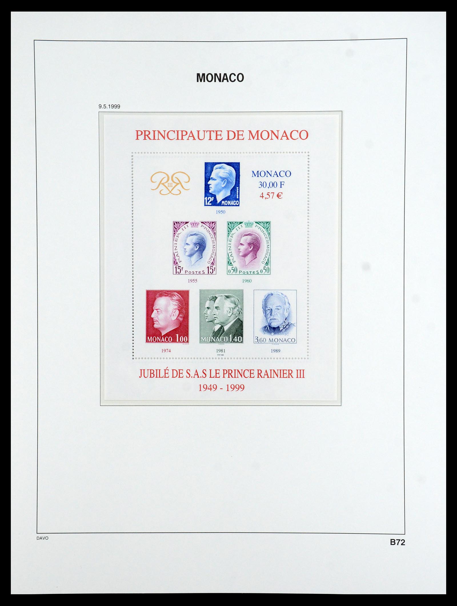 36389 304 - Postzegelverzameling 36389 Monaco 1885-2005.
