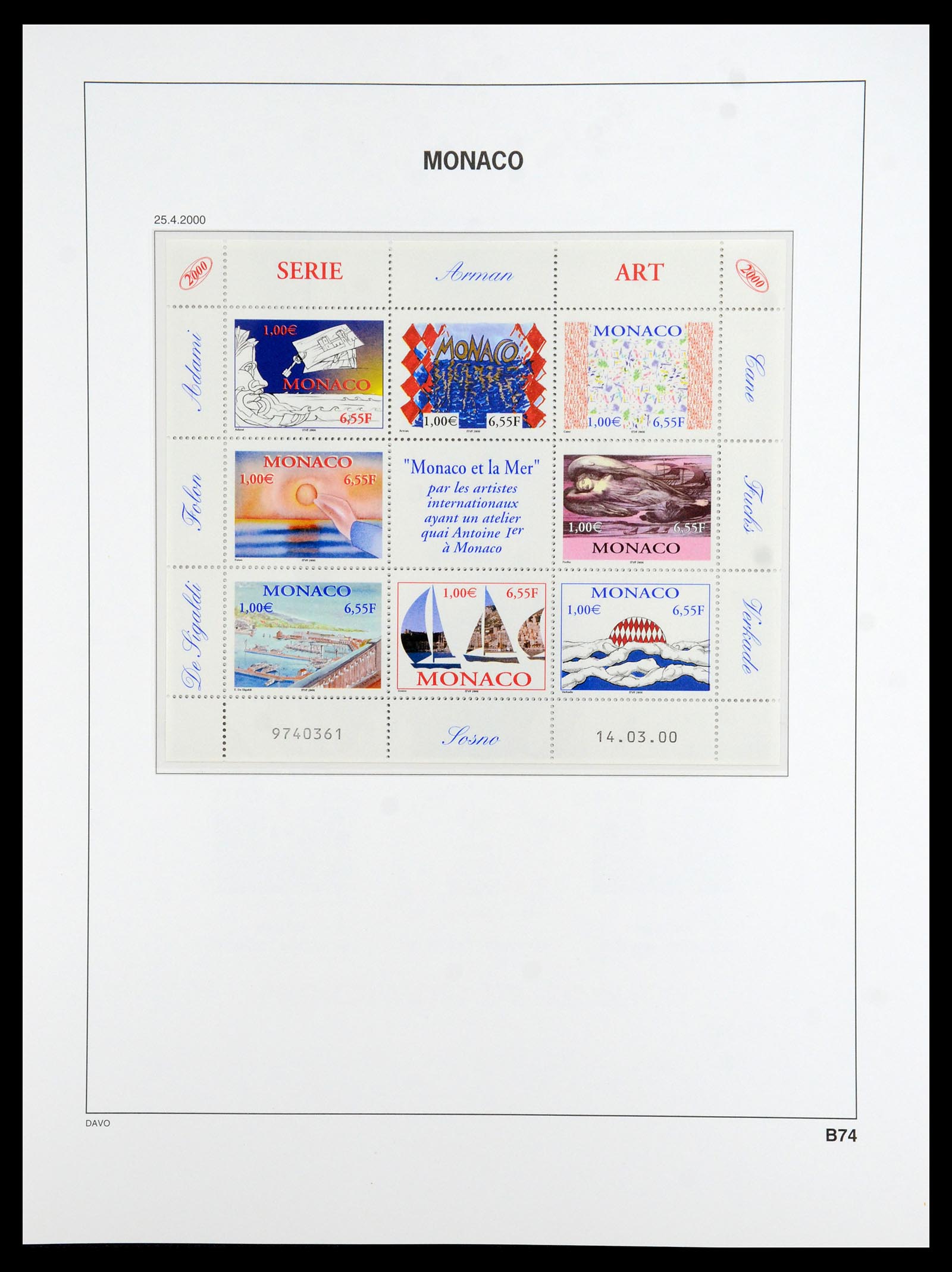36389 306 - Postzegelverzameling 36389 Monaco 1885-2005.