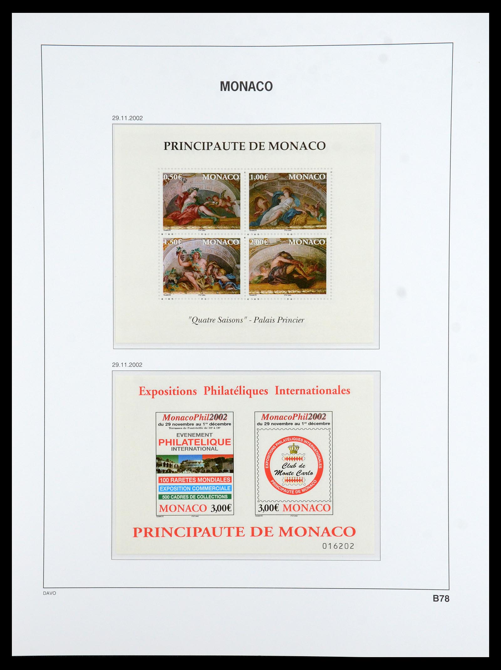 36389 310 - Postzegelverzameling 36389 Monaco 1885-2005.