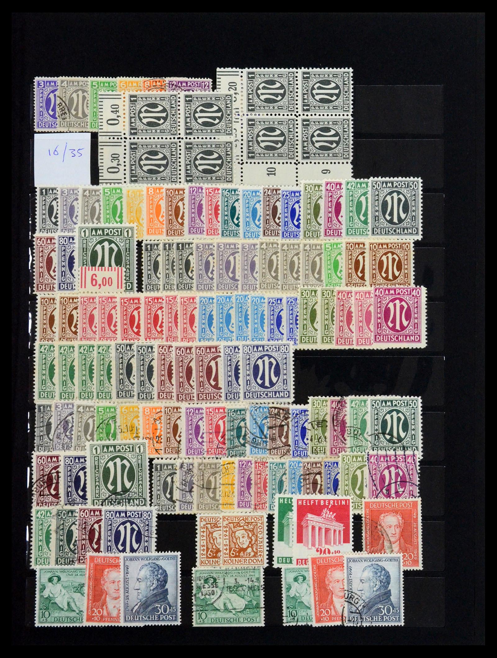 36390 009 - Postzegelverzameling 36390 Duitsland 1945-1960.