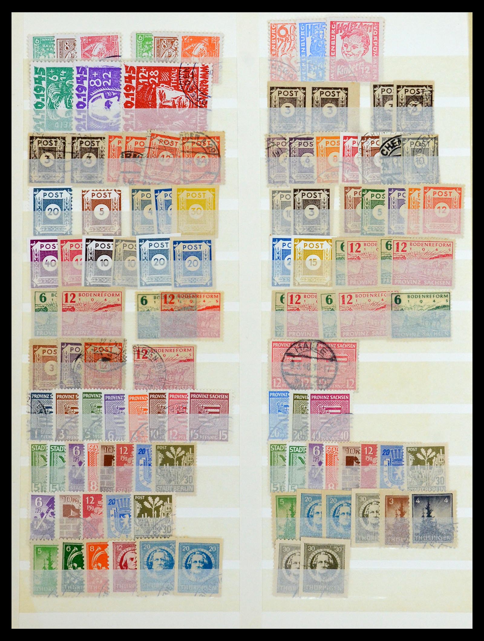 36390 012 - Postzegelverzameling 36390 Duitsland 1945-1960.