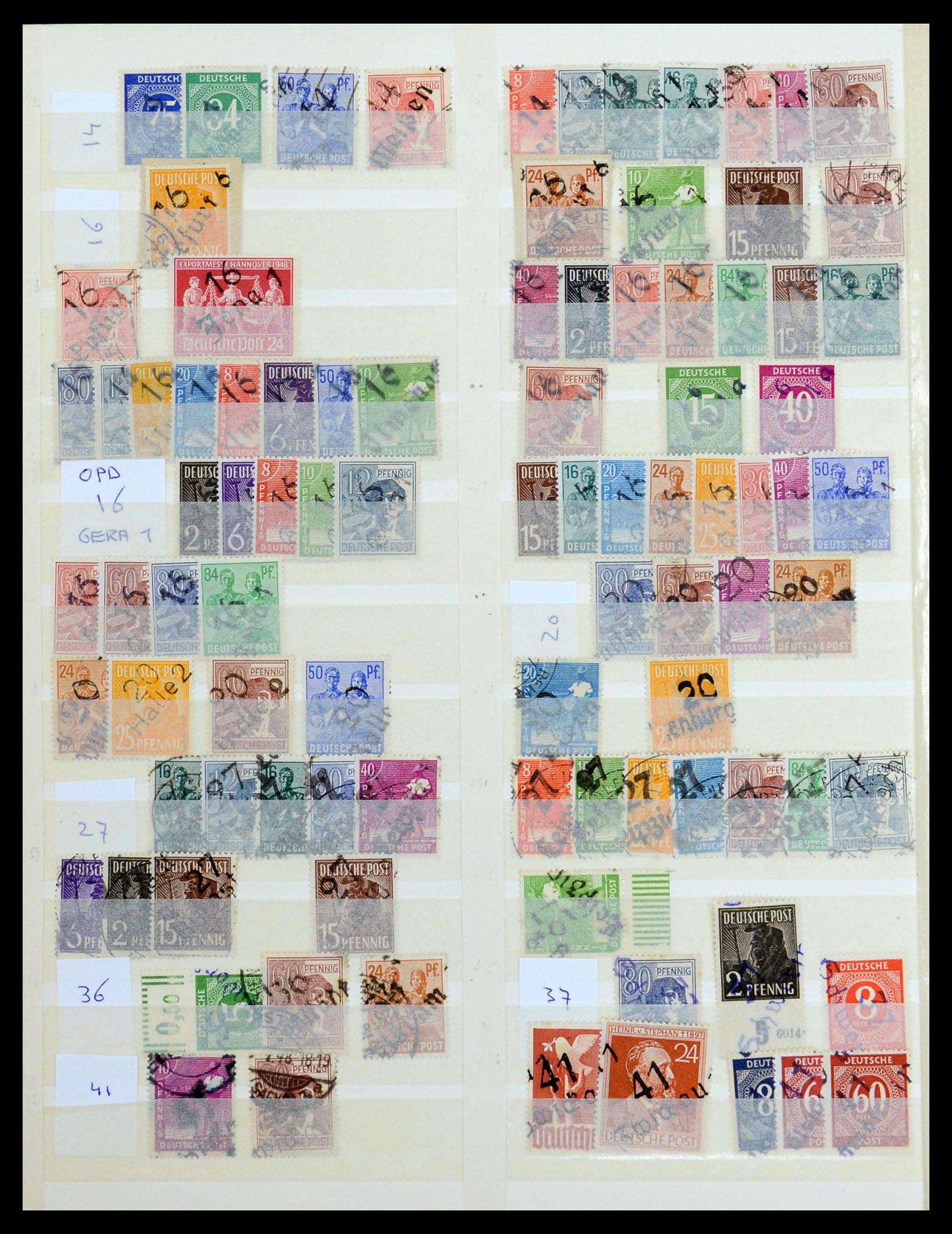 36390 014 - Postzegelverzameling 36390 Duitsland 1945-1960.
