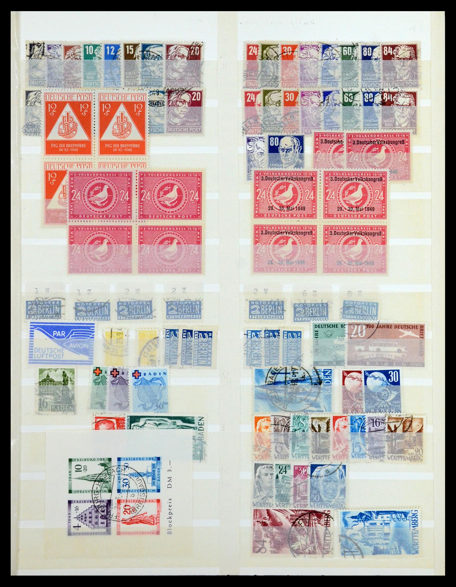 36390 015 - Postzegelverzameling 36390 Duitsland 1945-1960.