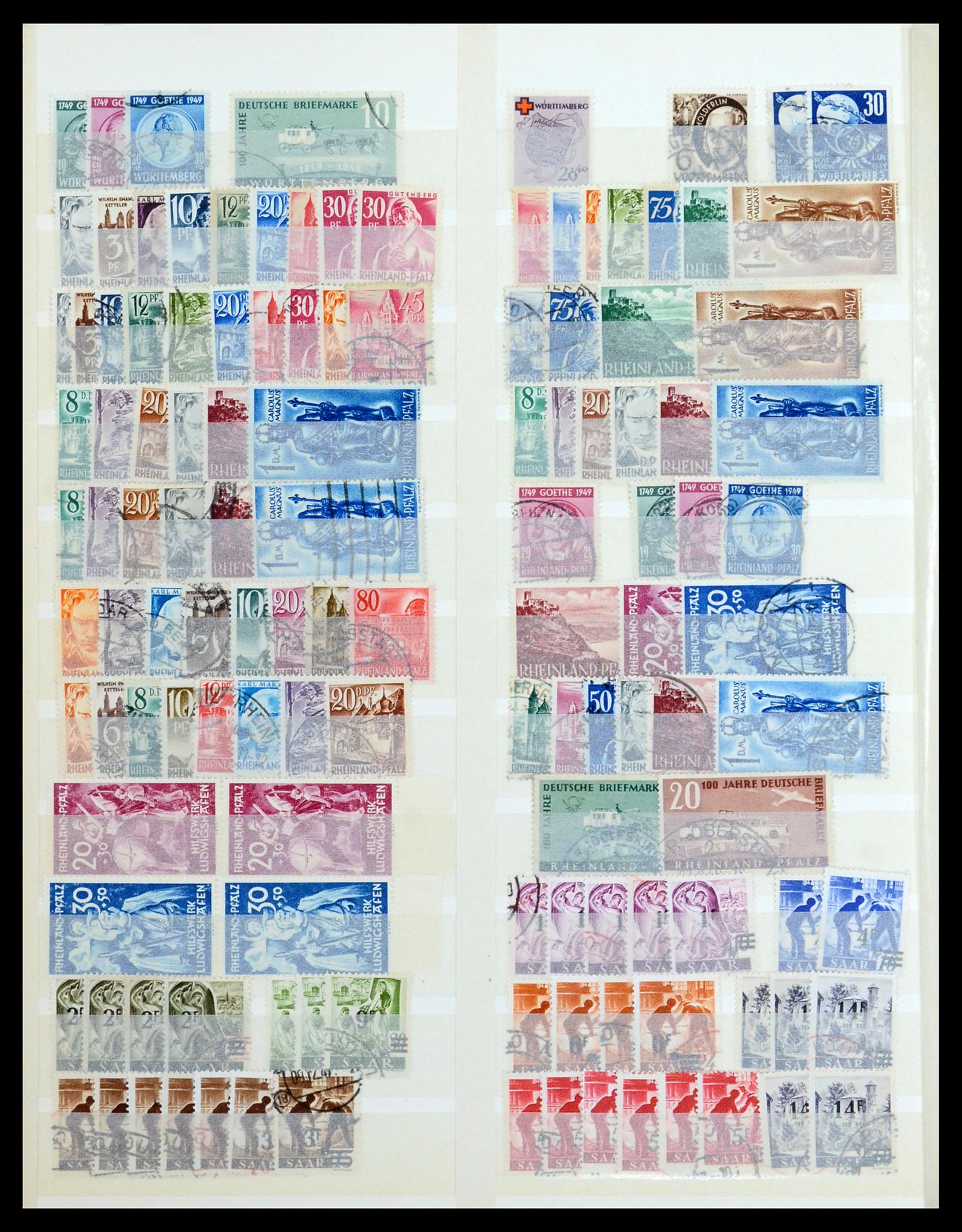 36390 016 - Postzegelverzameling 36390 Duitsland 1945-1960.