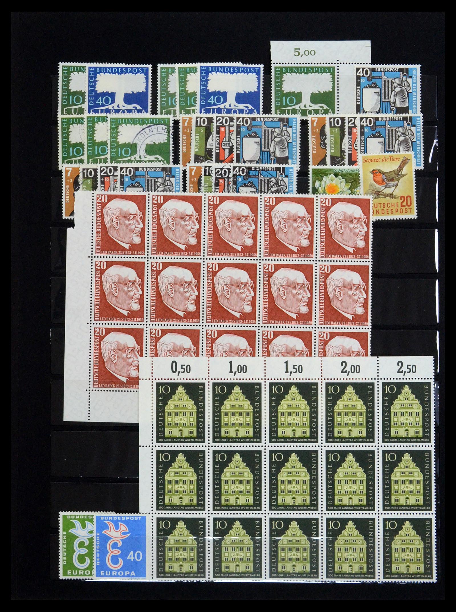 36390 036 - Postzegelverzameling 36390 Duitsland 1945-1960.