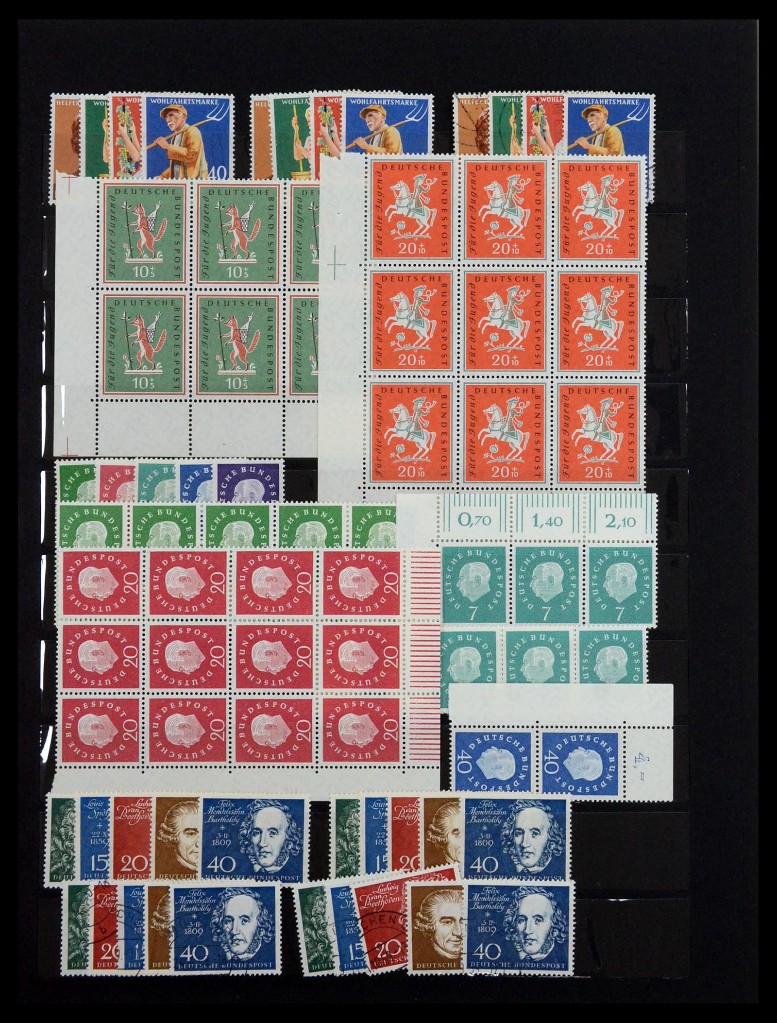 36390 037 - Stamp collection 36390 Germany 1945-1960.