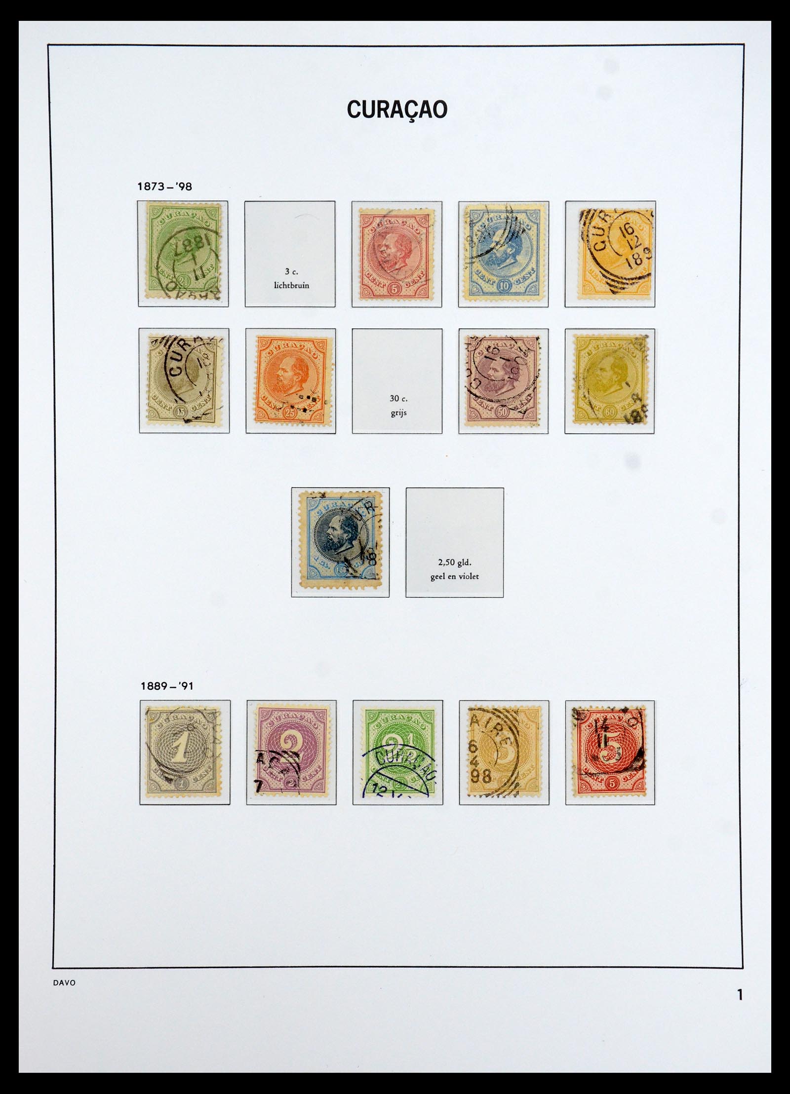 36392 001 - Postzegelverzameling 36392 Curaçao en Nederlandse Antillen 1873-1984.
