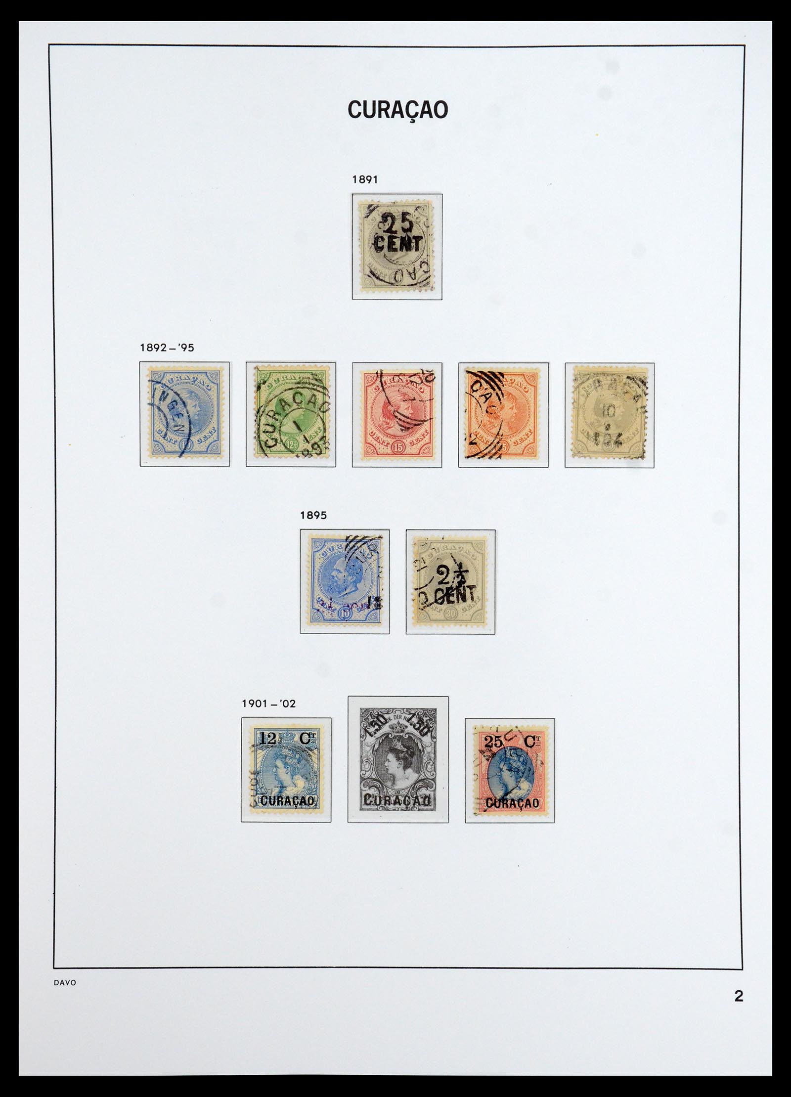 36392 002 - Postzegelverzameling 36392 Curaçao en Nederlandse Antillen 1873-1984.