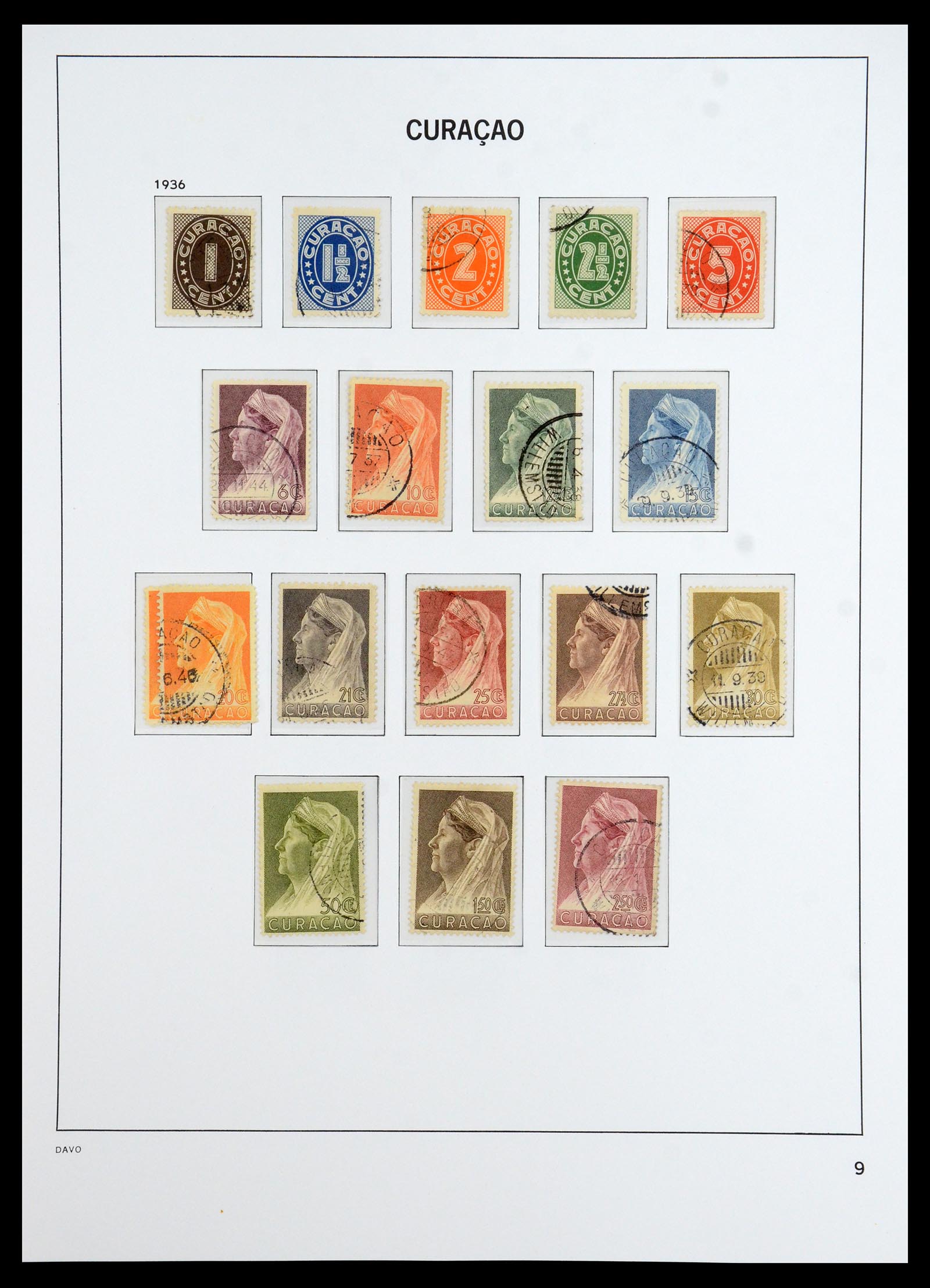 36392 009 - Postzegelverzameling 36392 Curaçao en Nederlandse Antillen 1873-1984.